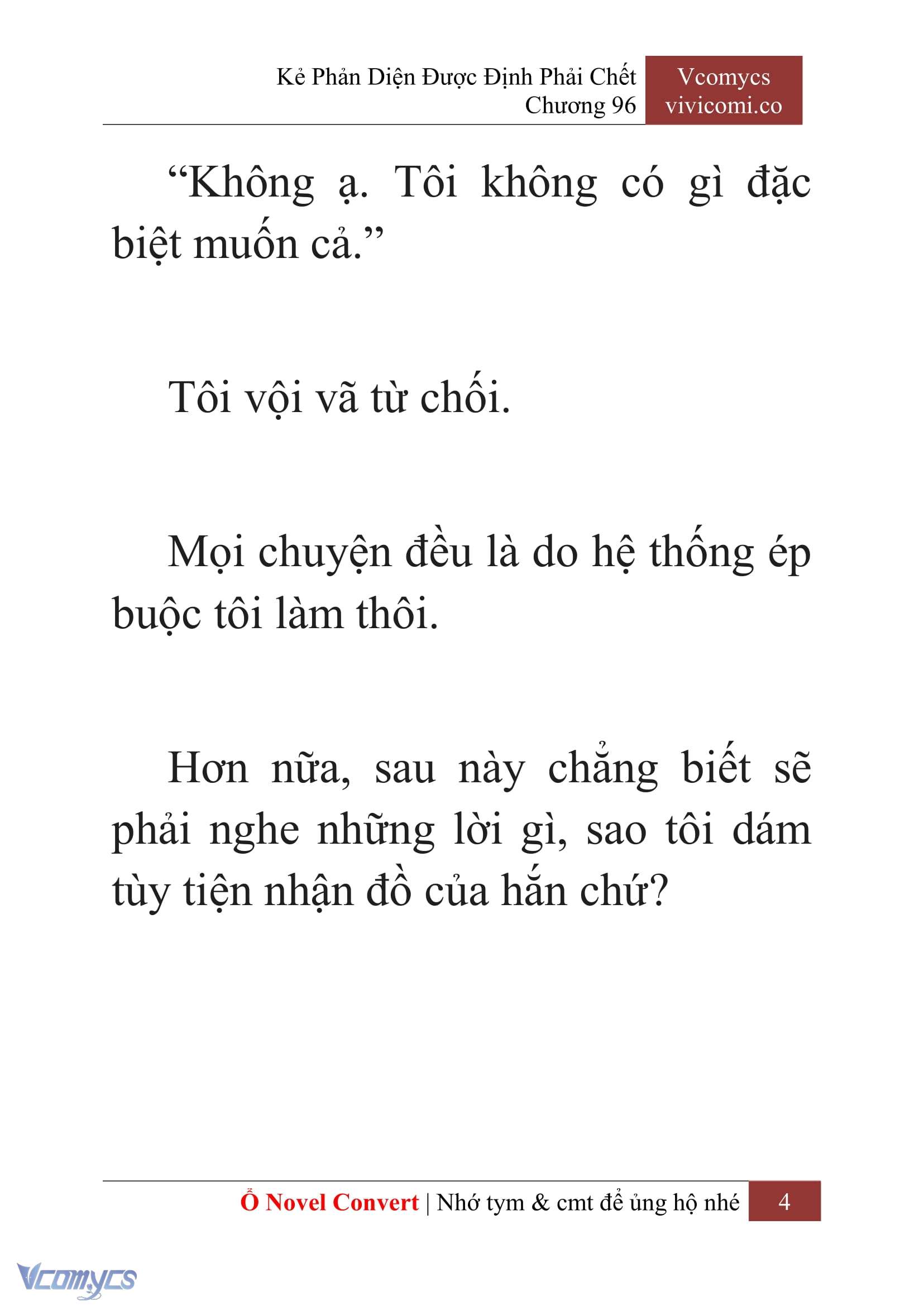[Novel] Kẻ Phản Diện Được Định Phải Chết Chap 96 - Trang 2