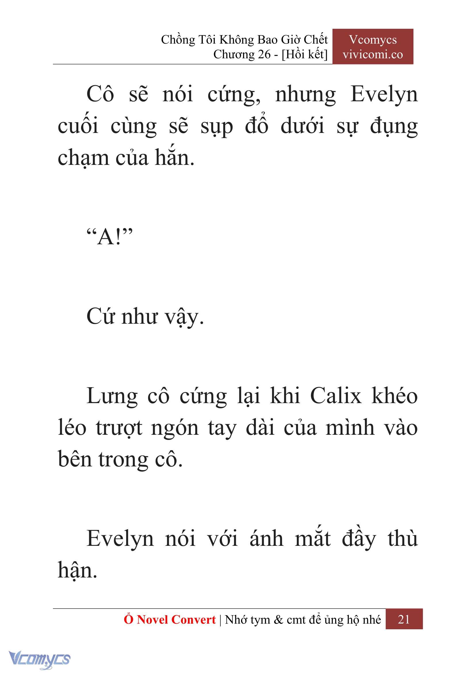 [Novel] Chồng Tôi Không Bao Giờ Chết Chap 26 - Trang 2