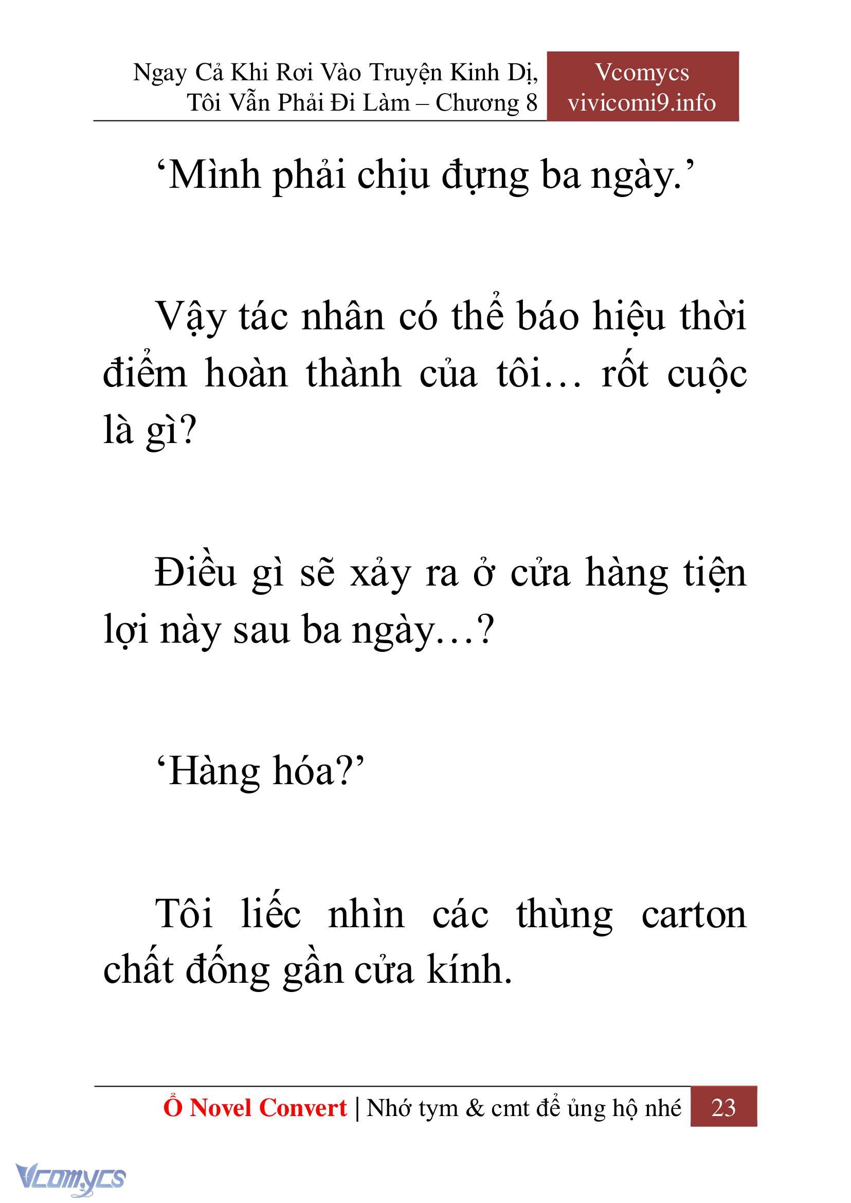 [Novel] Ngay Cả Khi Rơi Vào Truyện Kinh Dị, Tôi Vẫn Phải Đi Làm Chap 8 - Trang 2