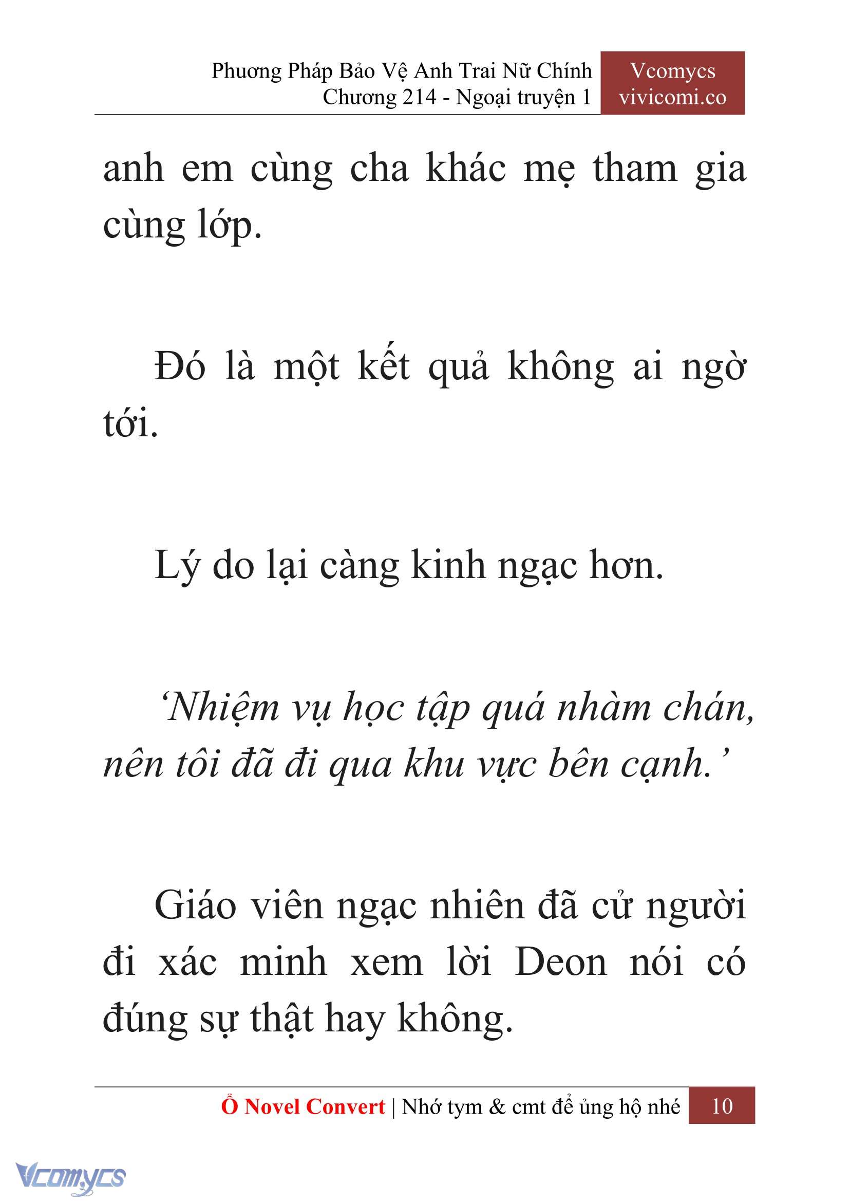 [Novel] Phương Pháp Bảo Vệ Anh Trai Nữ Chính Chap 214 - Trang 2