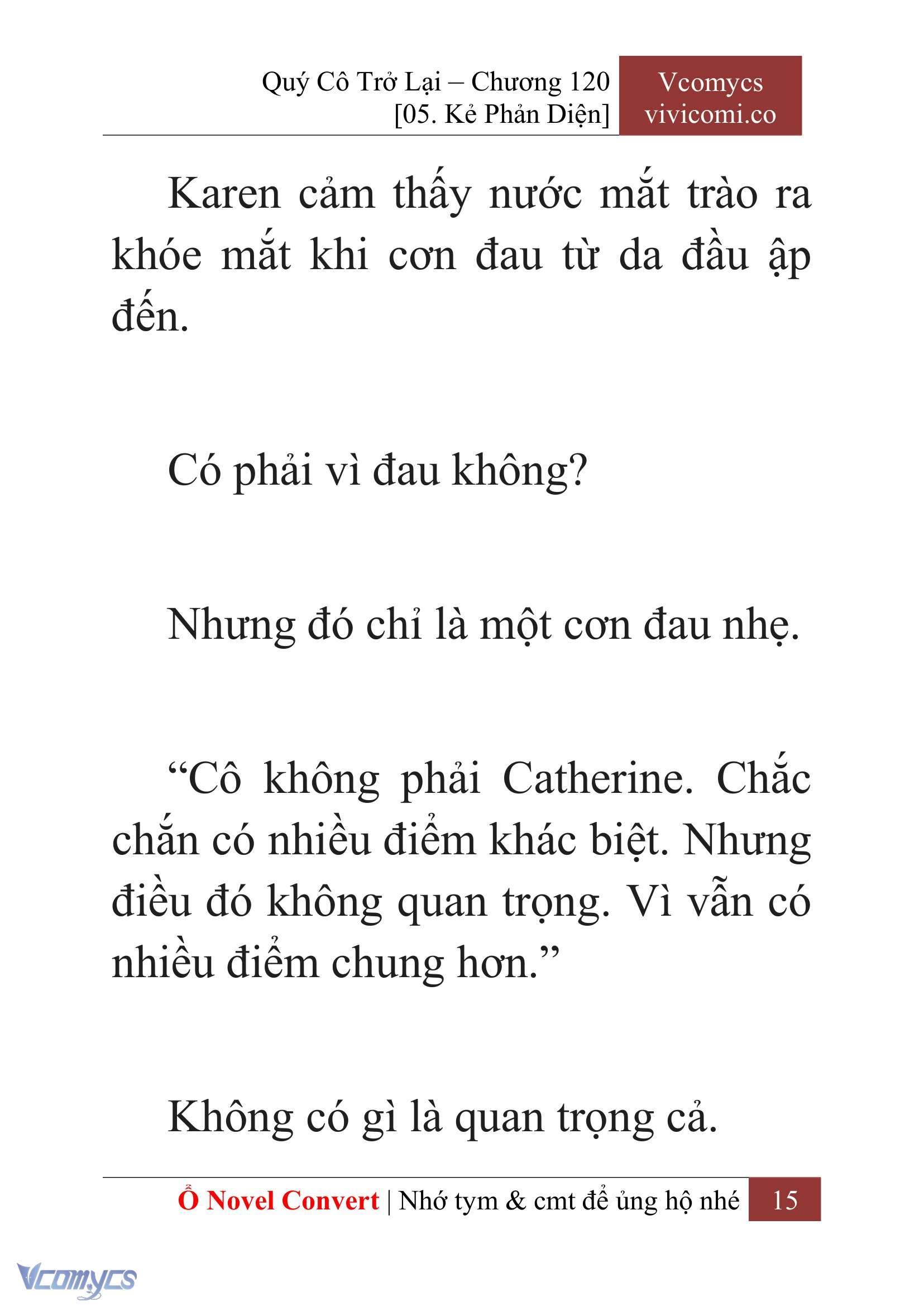 [Novel] Quý Cô Trở Lại Chap 120 - Trang 2