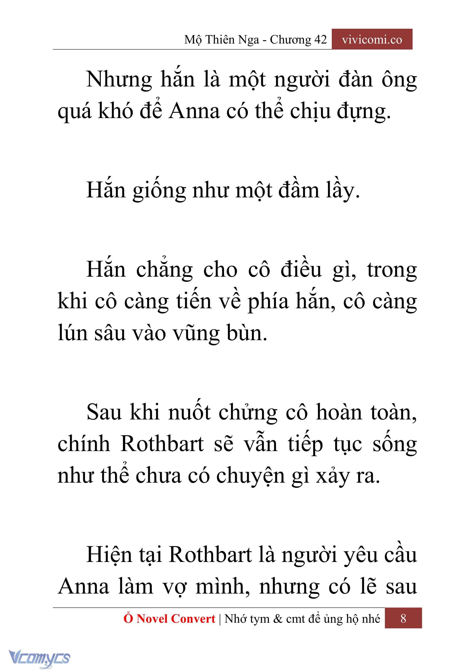 [Novel] Mộ Thiên Nga Chap 42 - Trang 2