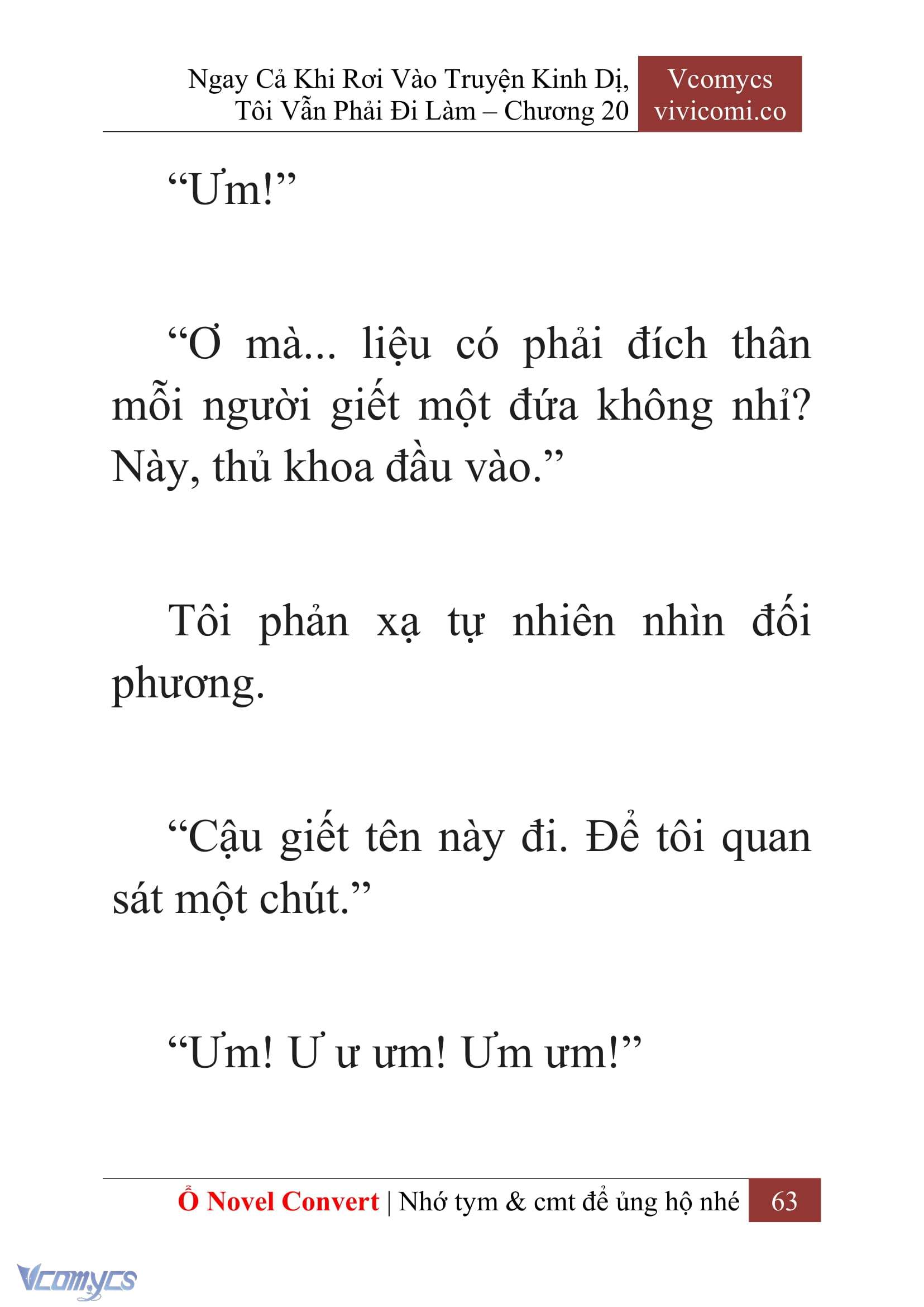 [Novel] Ngay Cả Khi Rơi Vào Truyện Kinh Dị, Tôi Vẫn Phải Đi Làm Chap 20 - Trang 2