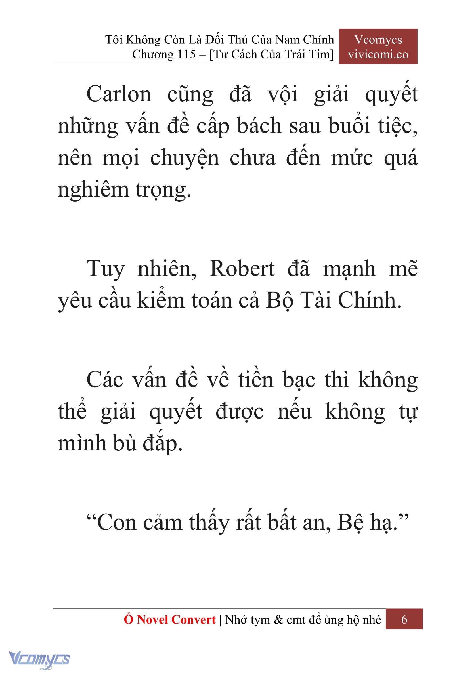 [Novel] Tôi Không Còn Là Đối Thủ Của Nam Chính Chap 115 - Trang 2
