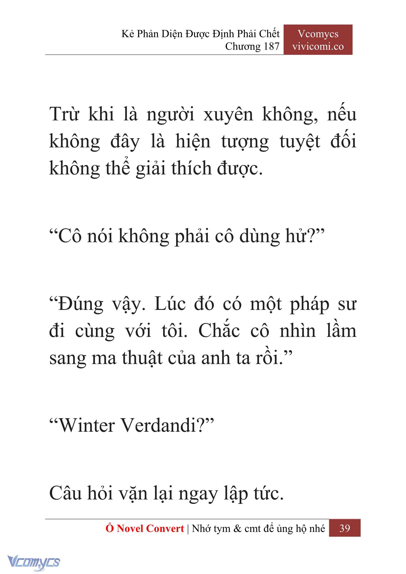 [Novel] Kẻ Phản Diện Được Định Phải Chết Chap 187 - Next Chap 188