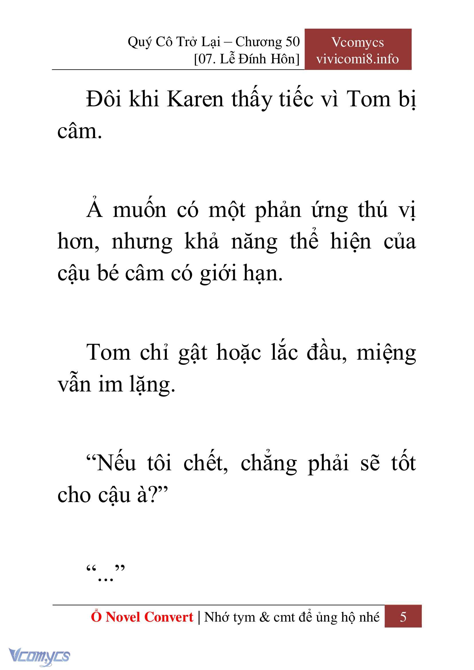 [Novel] Quý Cô Trở Lại Chap 50 - Trang 2