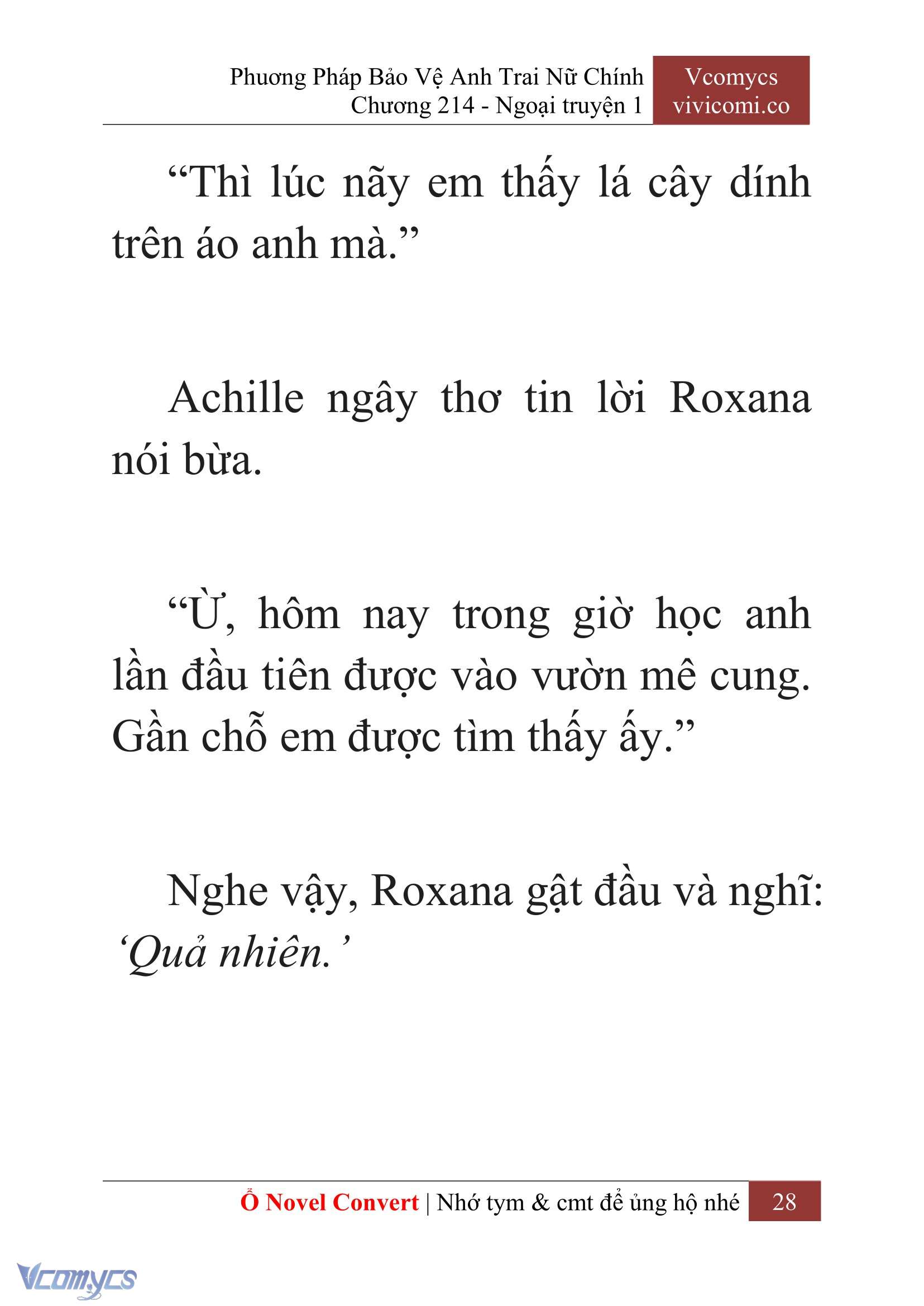 [Novel] Phương Pháp Bảo Vệ Anh Trai Nữ Chính Chap 214 - Trang 2