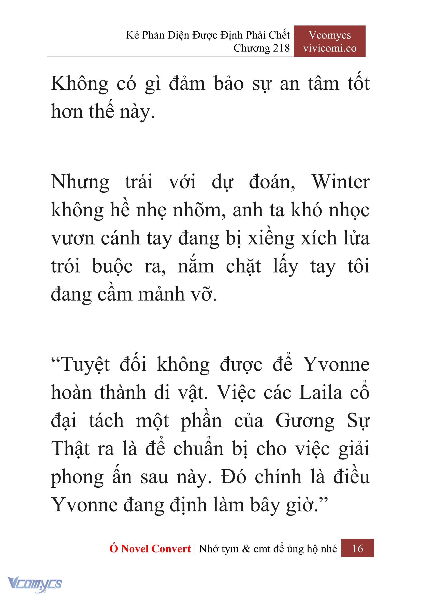 [Novel] Kẻ Phản Diện Được Định Phải Chết Chap 218 - Trang 2