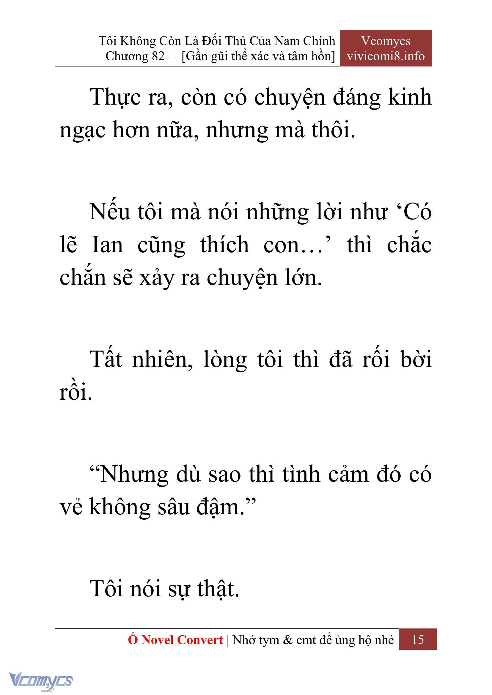 [Novel] Tôi Không Còn Là Đối Thủ Của Nam Chính Chap 82 - Trang 2