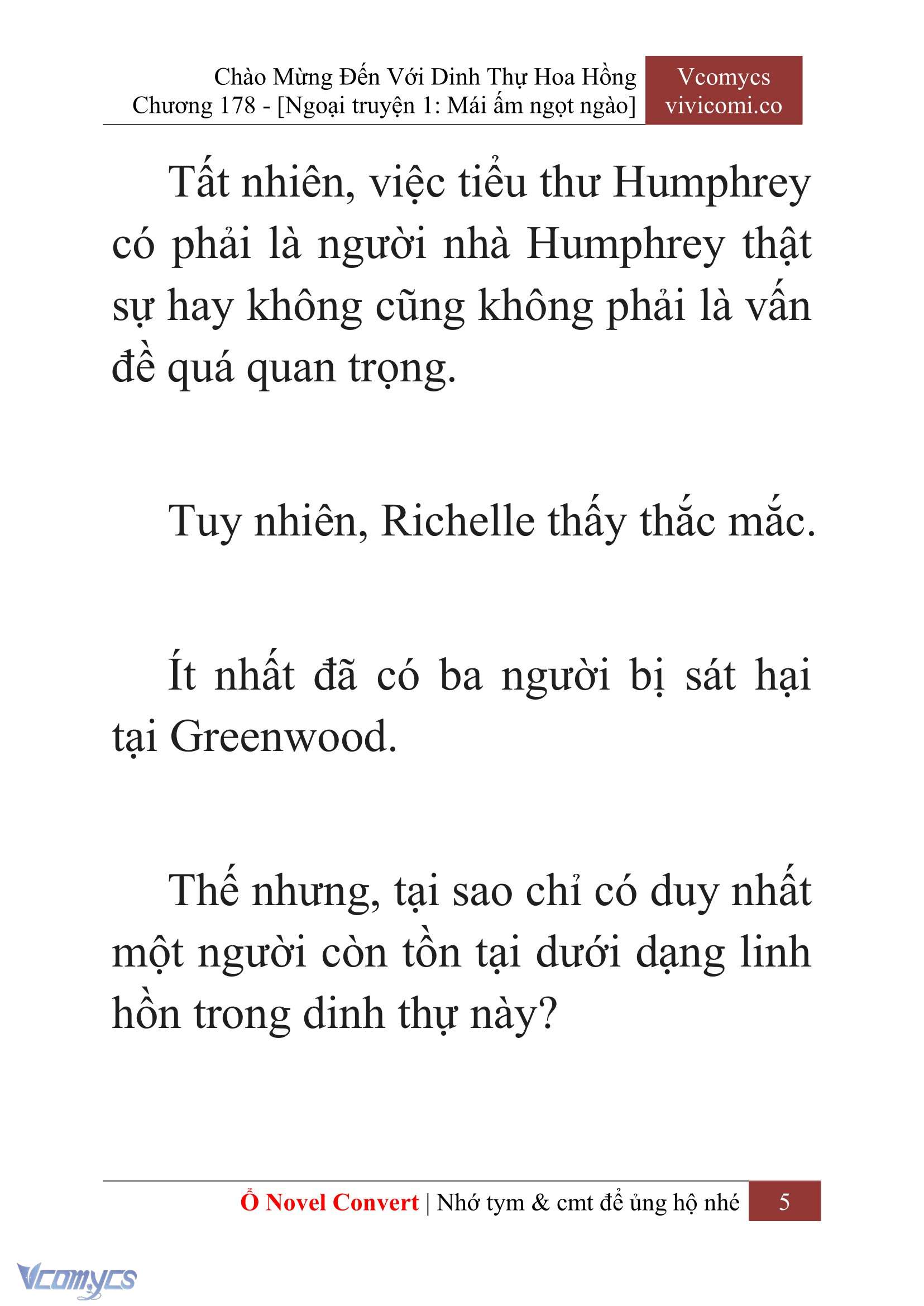 [Novel] Chào Mừng Đến Với Dinh Thự Hoa Hồng Chap 178 - Trang 2