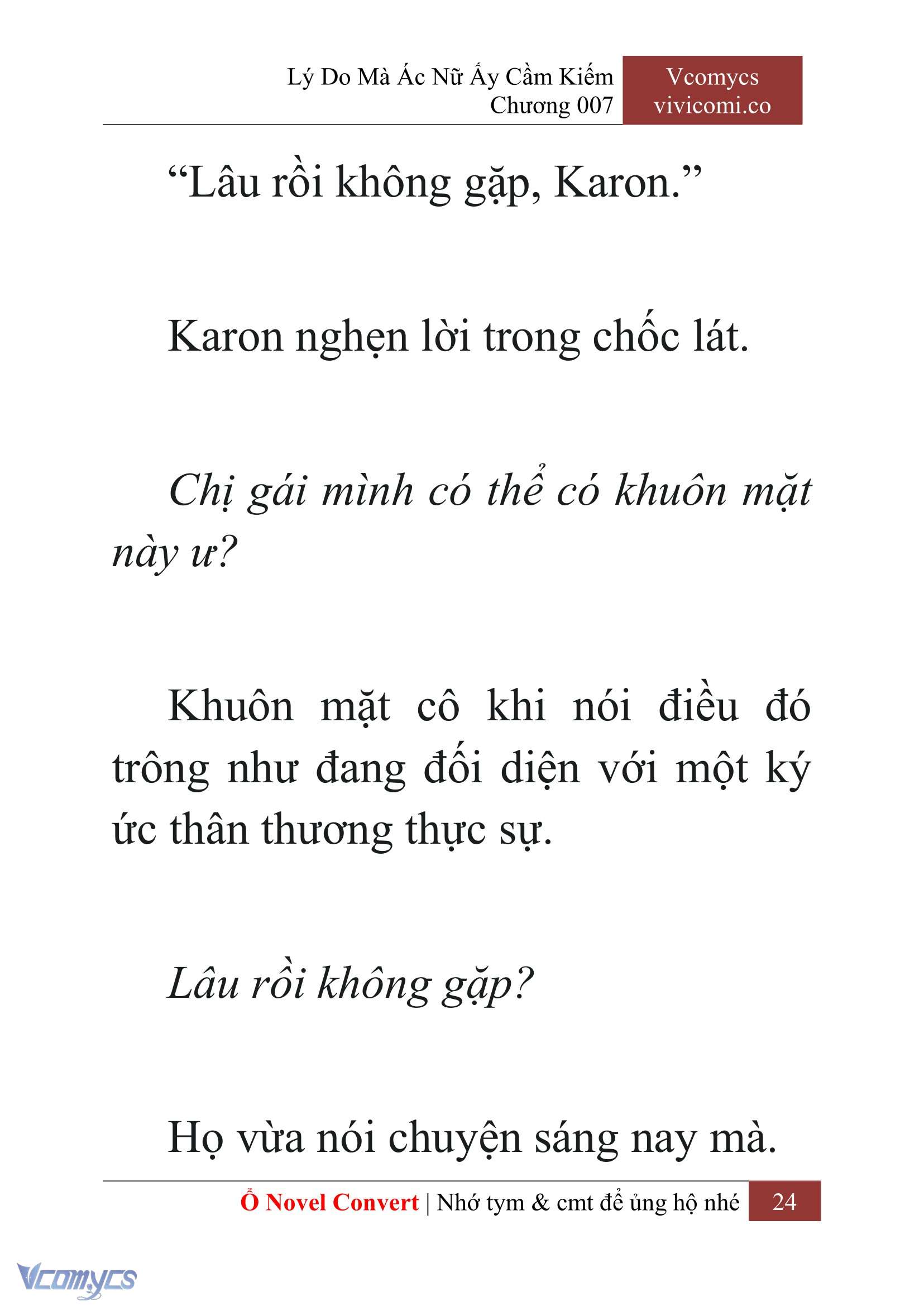 [Novel] Lý Do Mà Ác Nữ Ấy Cầm Kiếm Chap 7 - Trang 2