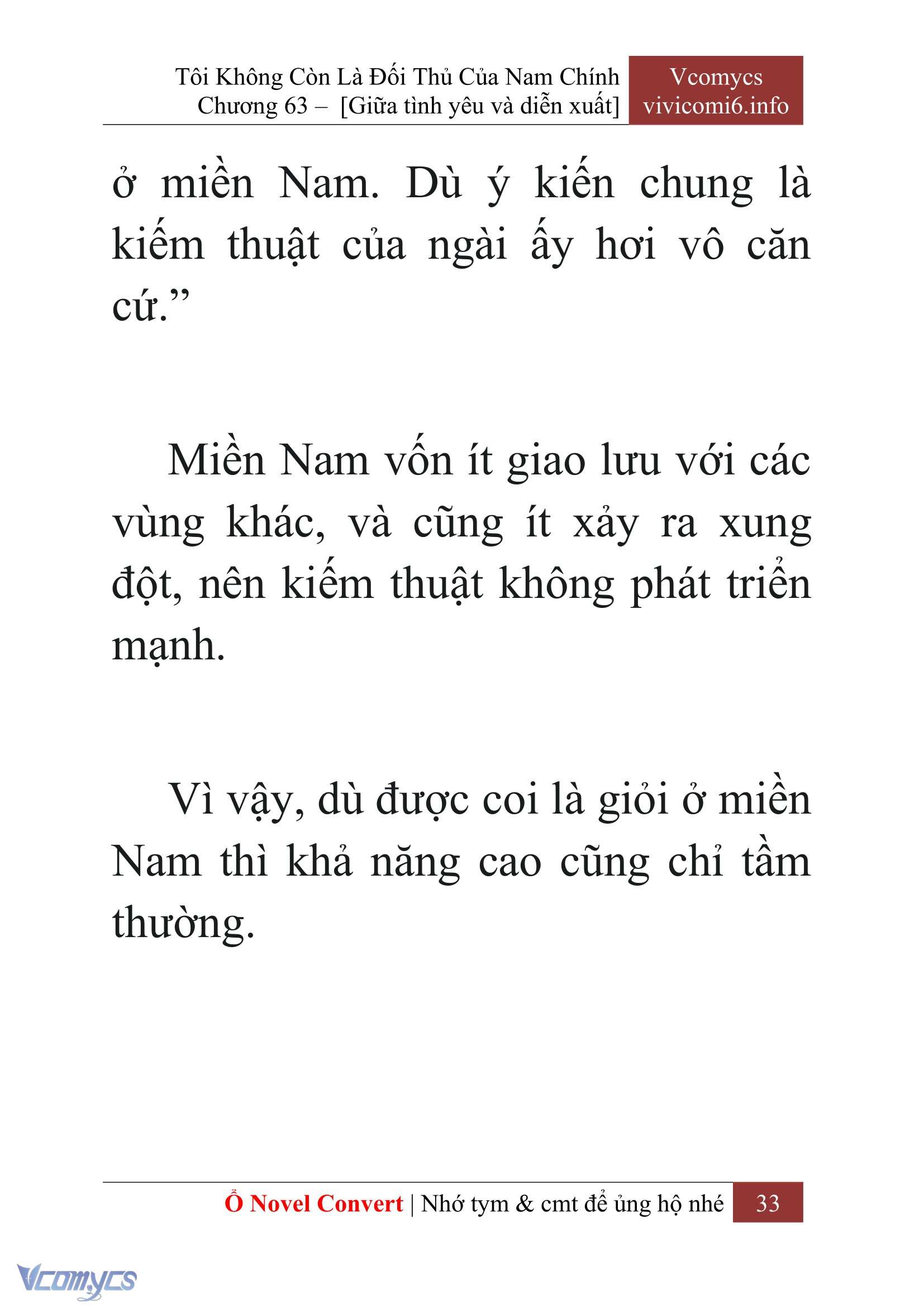[Novel] Tôi Không Còn Là Đối Thủ Của Nam Chính Chap 63 - Trang 2