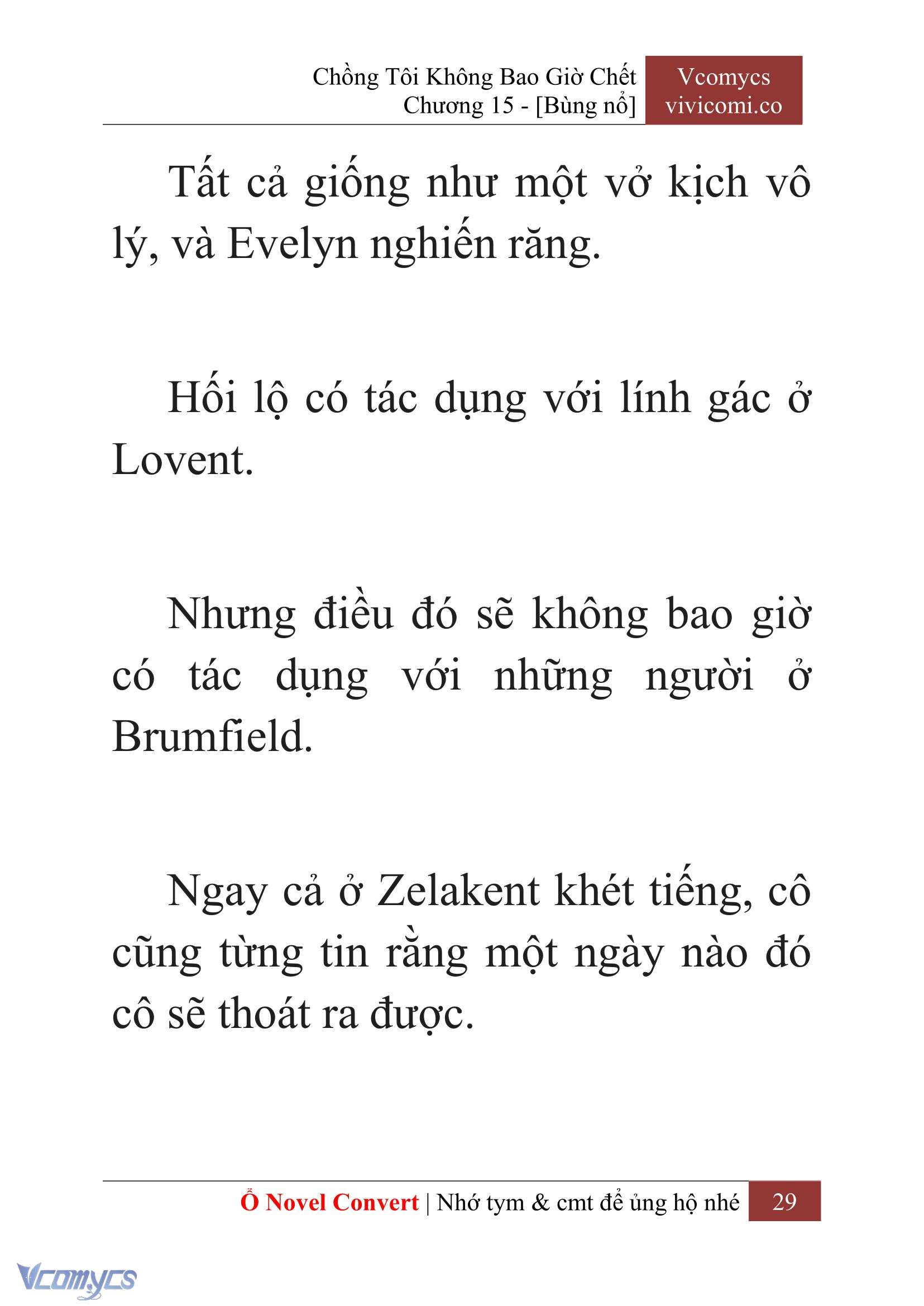 [Novel] Chồng Tôi Không Bao Giờ Chết Chap 15 - Trang 2
