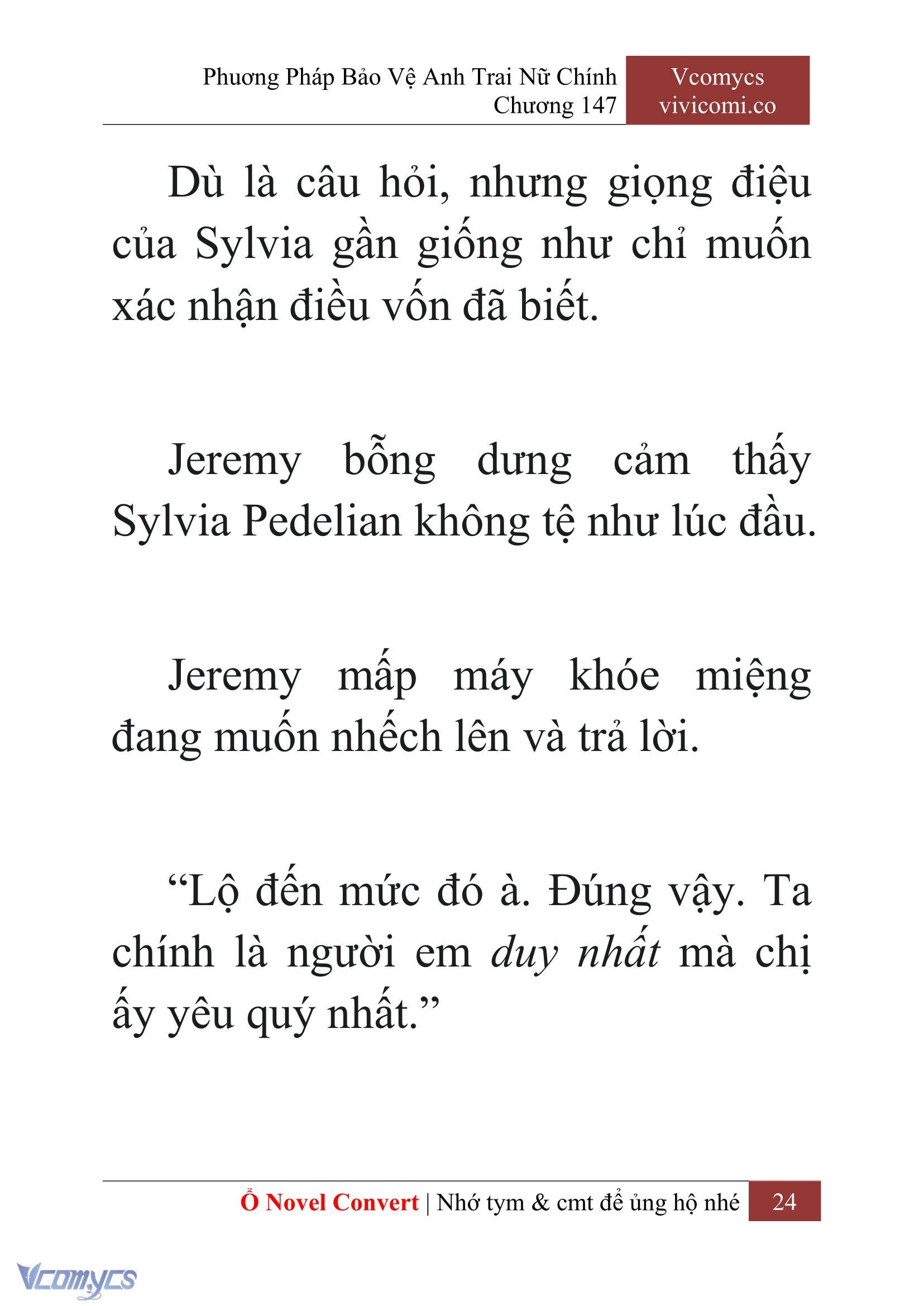 [Novel] Phương Pháp Bảo Vệ Anh Trai Nữ Chính Chap 147 - Trang 2