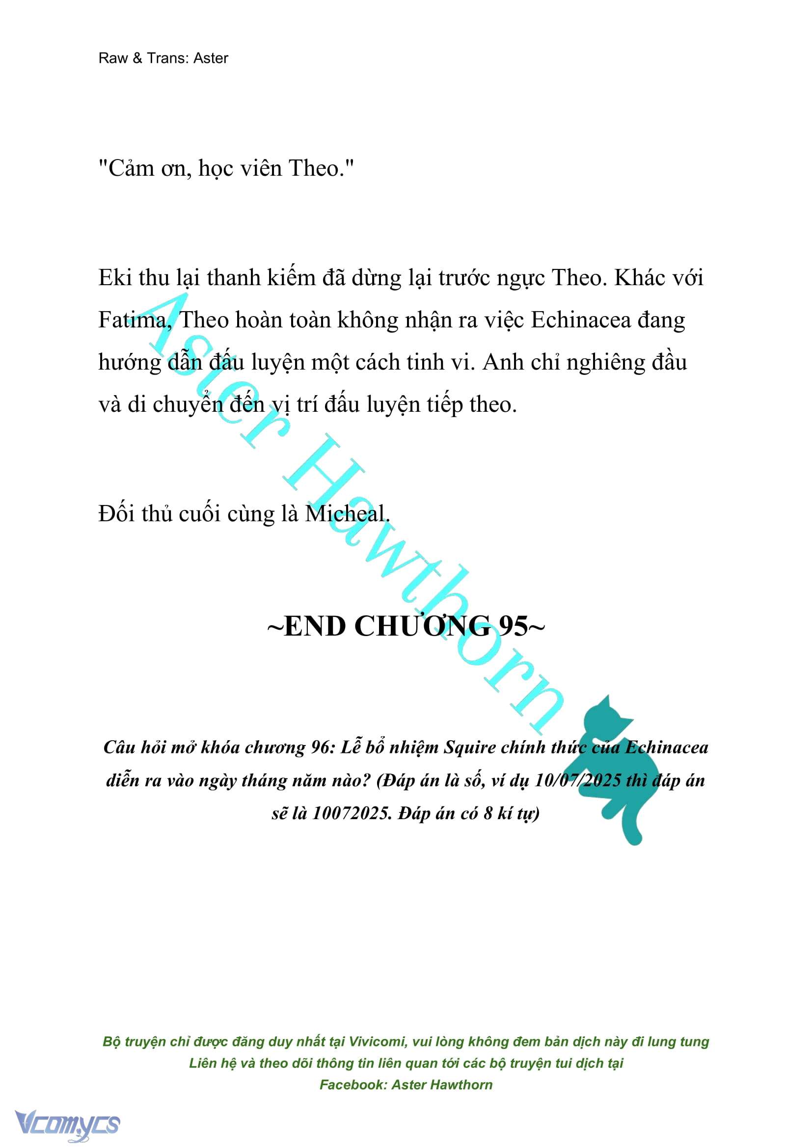 [NOVEL] Đóa Hoa Cầm Kiếm Chap 95 - Next Chap 96