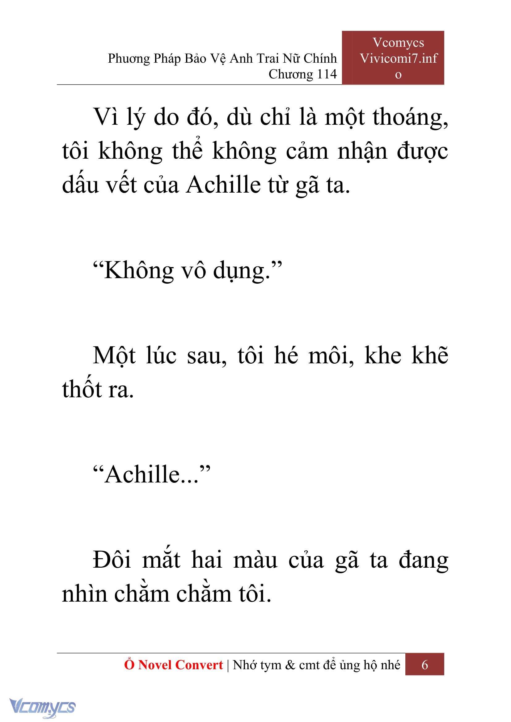 [Novel] Phương Pháp Bảo Vệ Anh Trai Nữ Chính Chap 114 - Trang 2