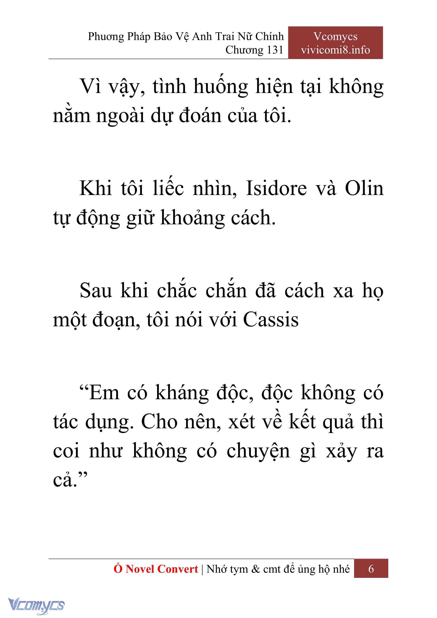 [Novel] Phương Pháp Bảo Vệ Anh Trai Nữ Chính Chap 131 - Trang 2