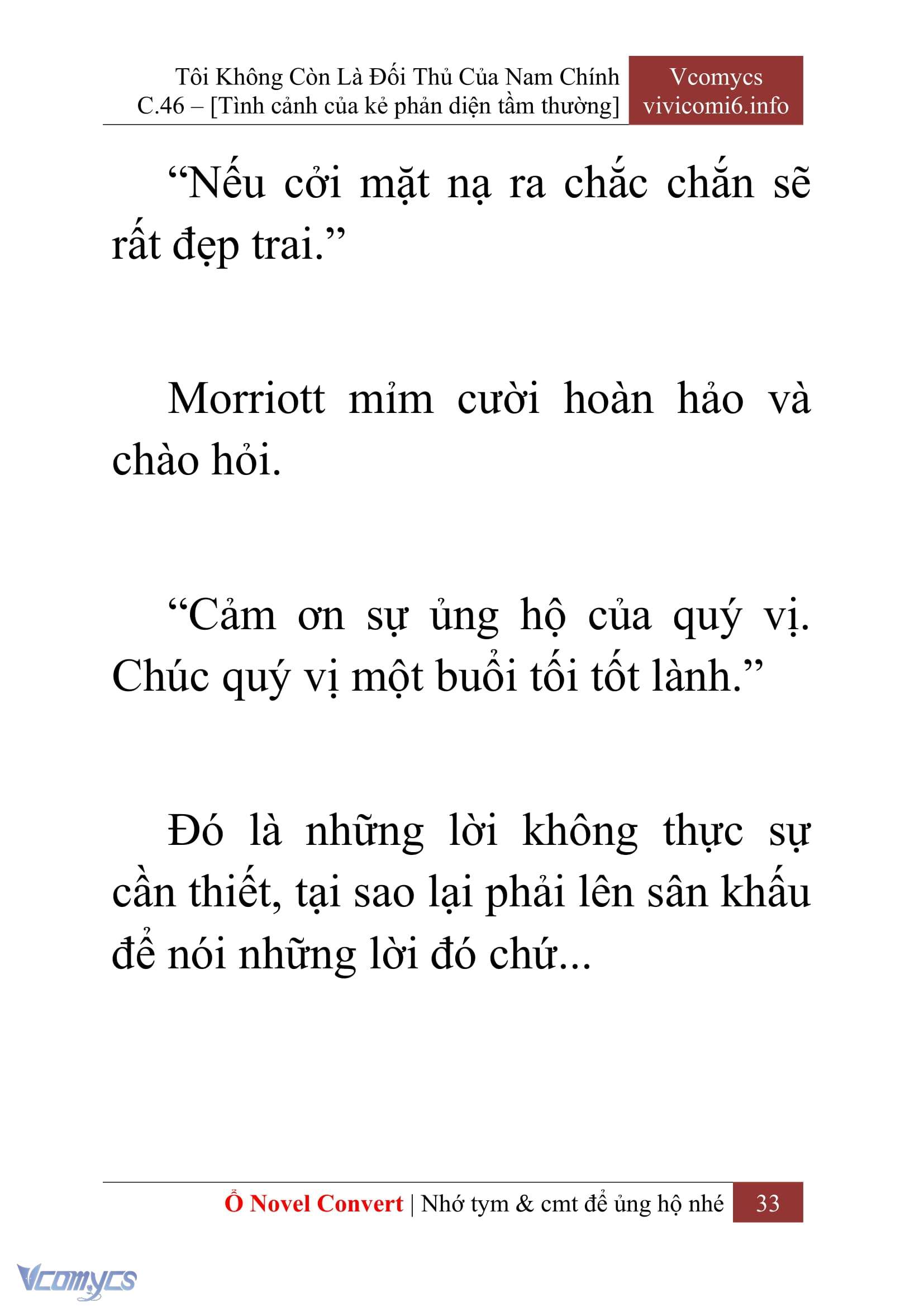 [Novel] Tôi Không Còn Là Đối Thủ Của Nam Chính Chap 46 - Trang 2