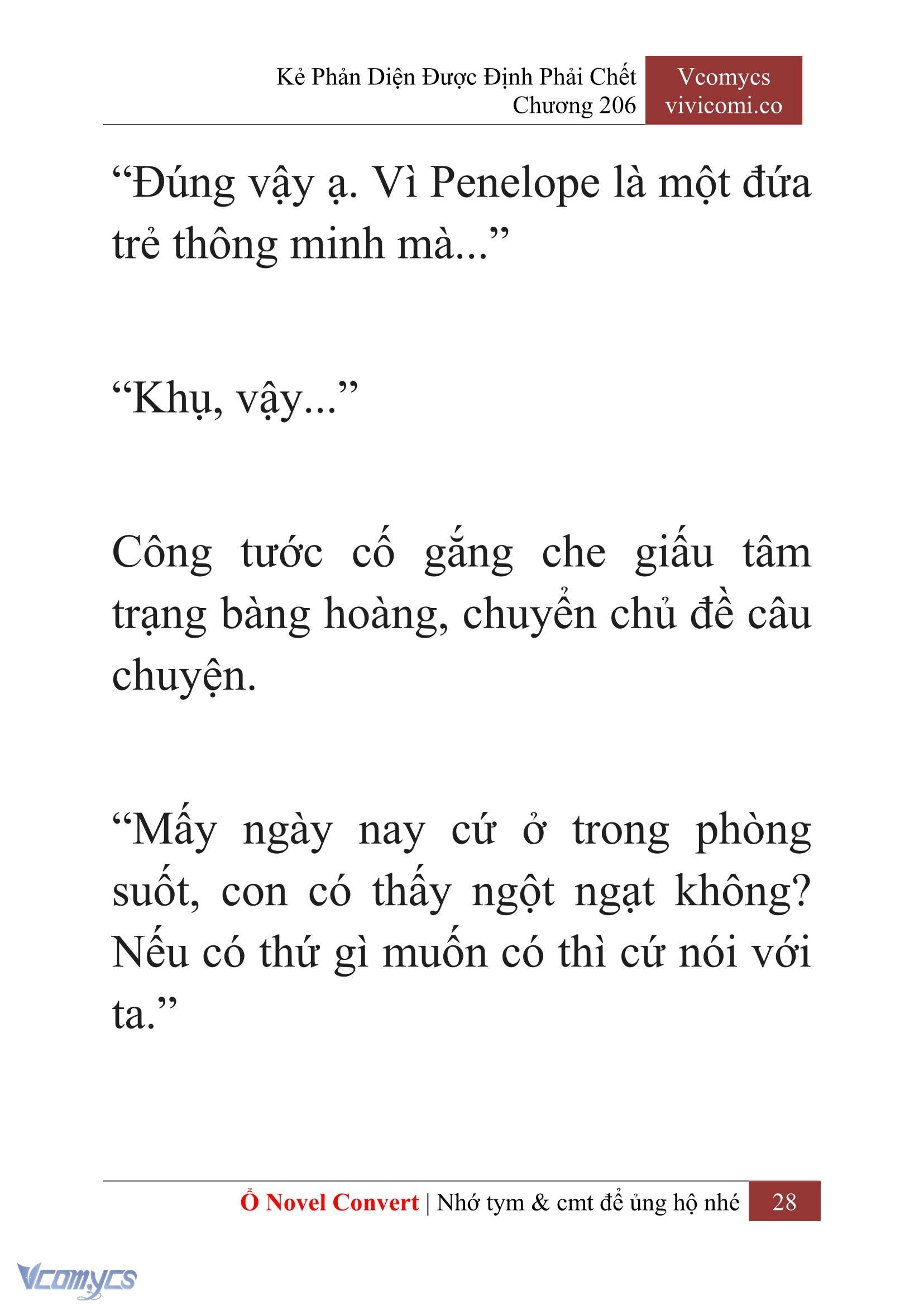 [Novel] Kẻ Phản Diện Được Định Phải Chết Chap 206 - Trang 2