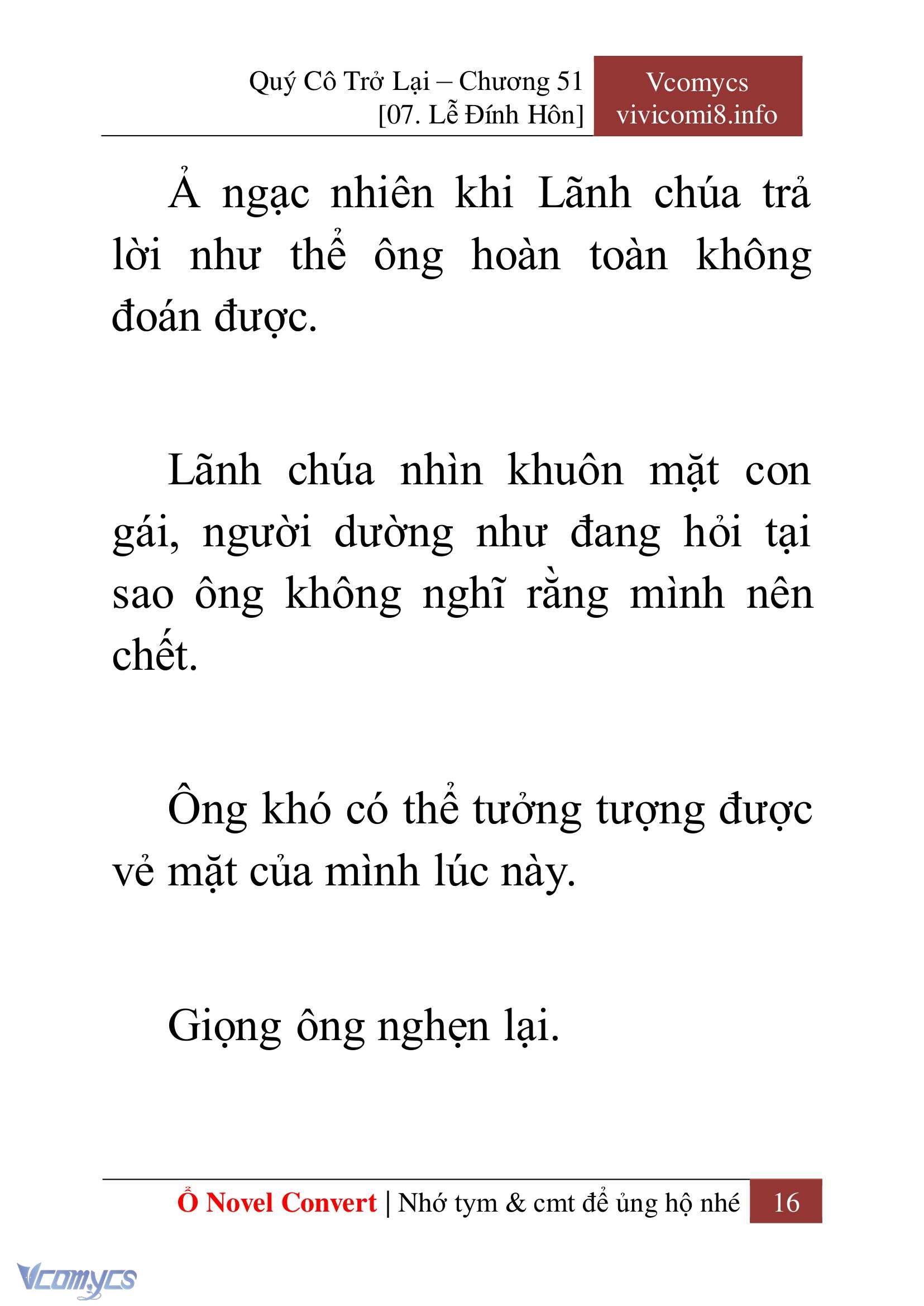 [Novel] Quý Cô Trở Lại Chap 51 - Trang 2