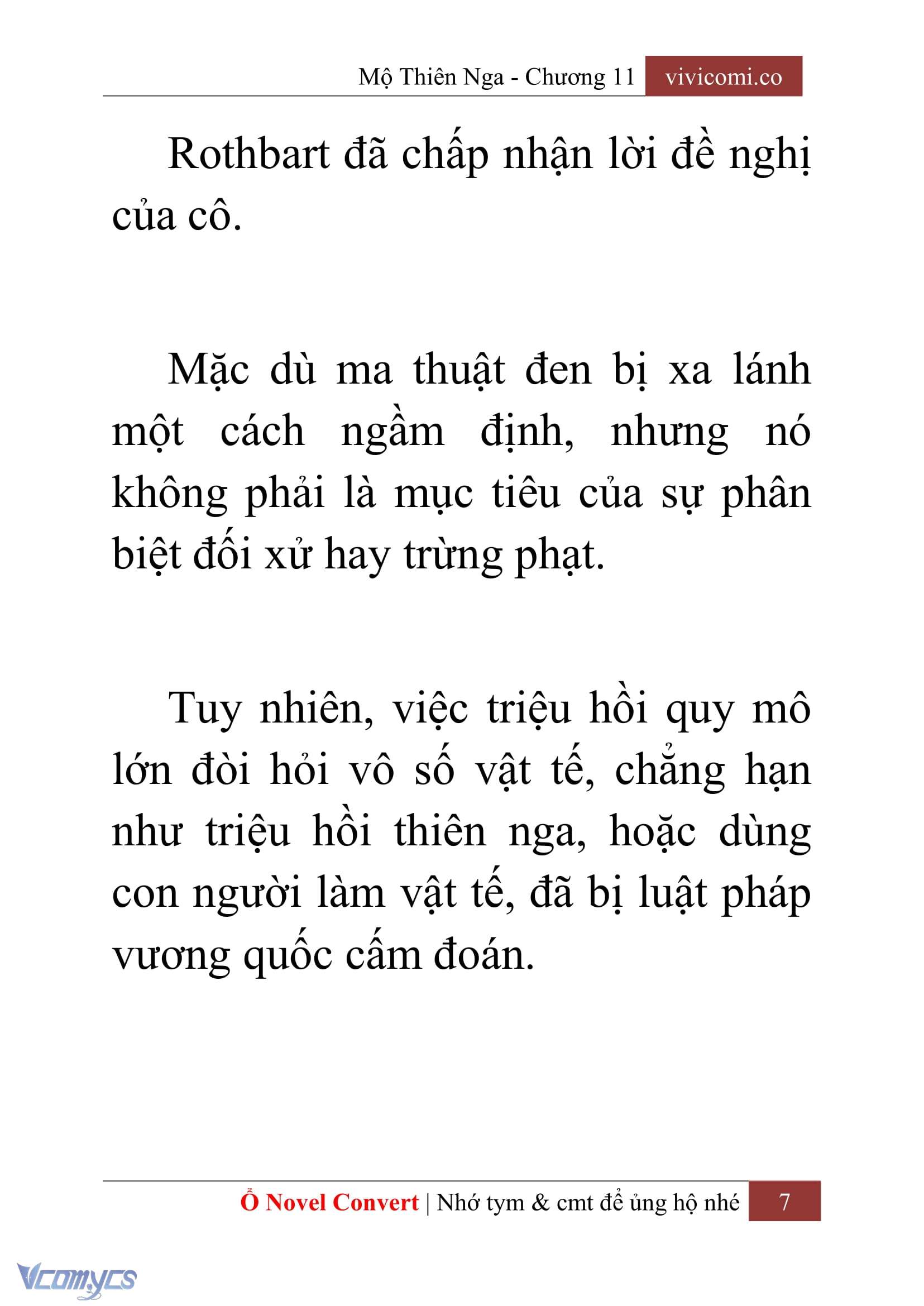 [Novel] Mộ Thiên Nga Chap 11 - Trang 2
