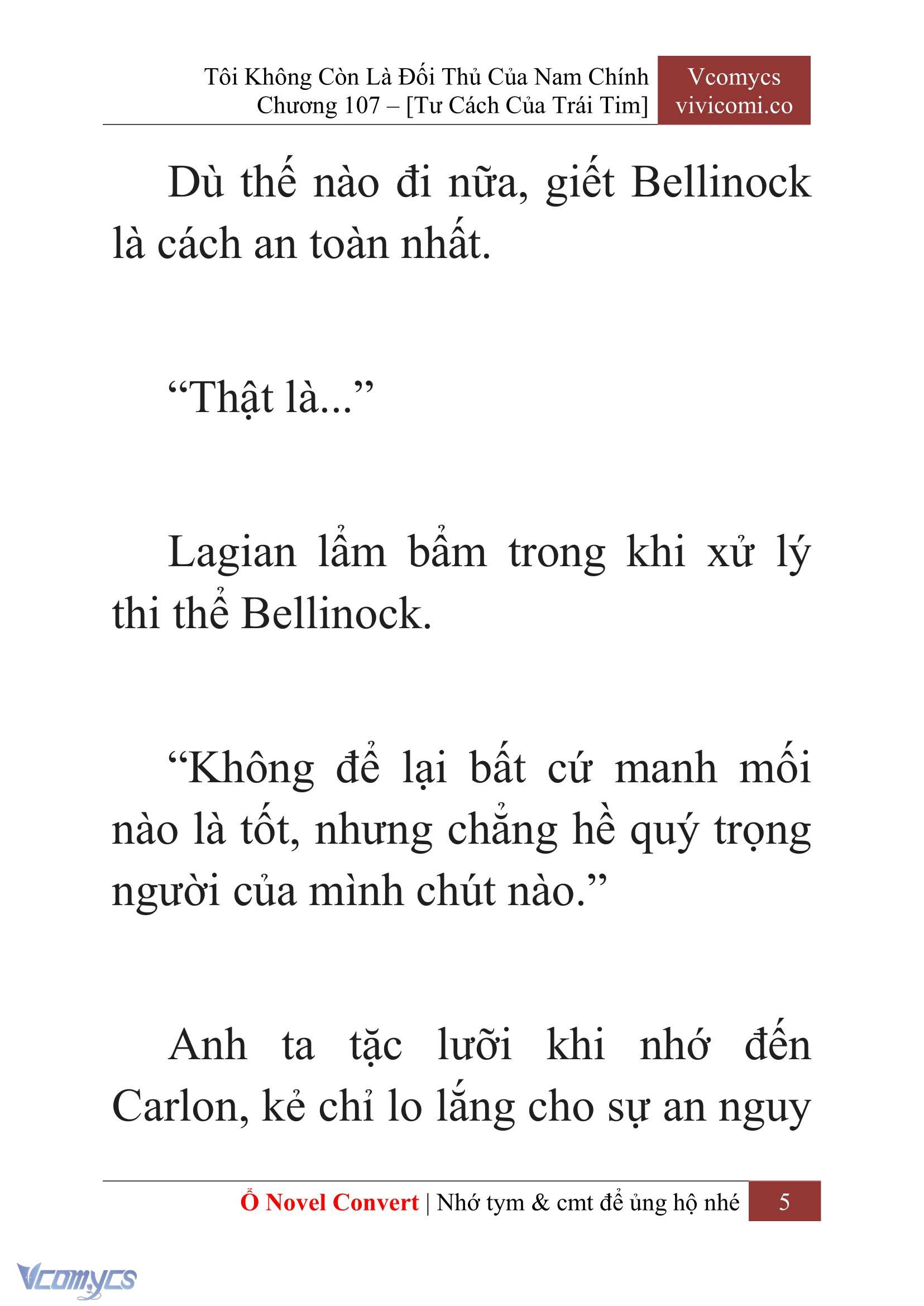 [Novel] Tôi Không Còn Là Đối Thủ Của Nam Chính Chap 107 - Trang 2