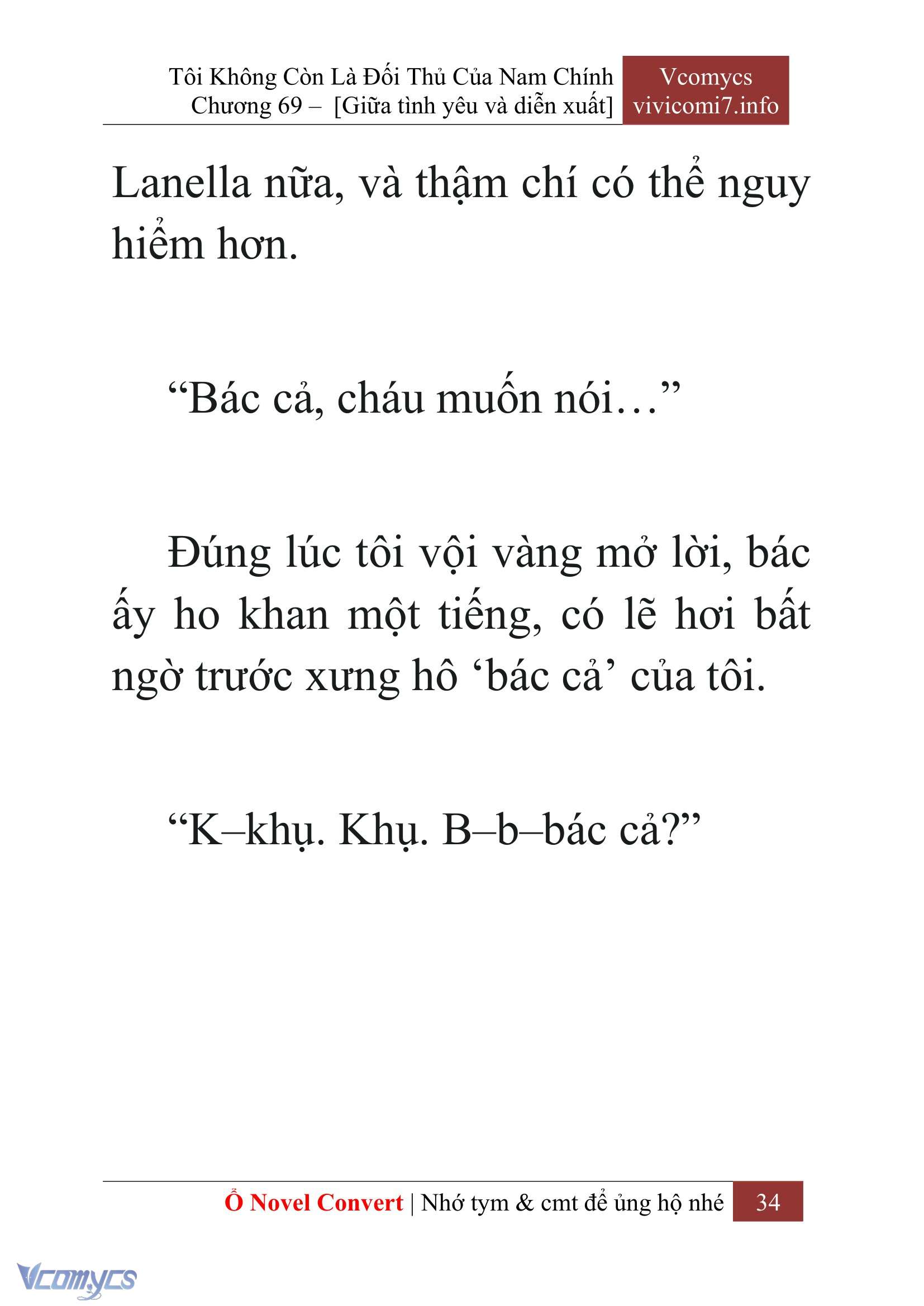 [Novel] Tôi Không Còn Là Đối Thủ Của Nam Chính Chap 69 - Trang 2