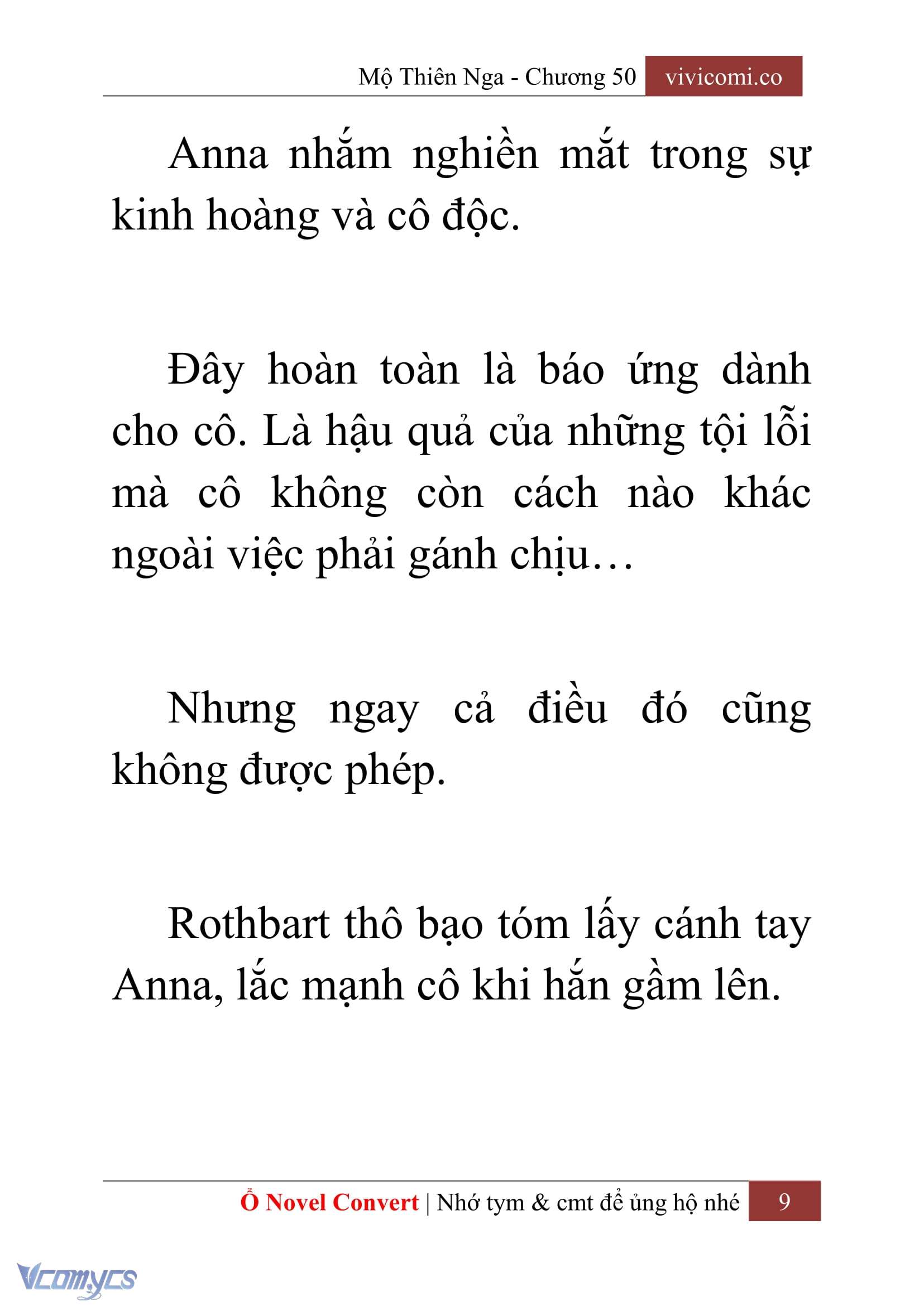 [Novel] Mộ Thiên Nga Chap 50 - Trang 2