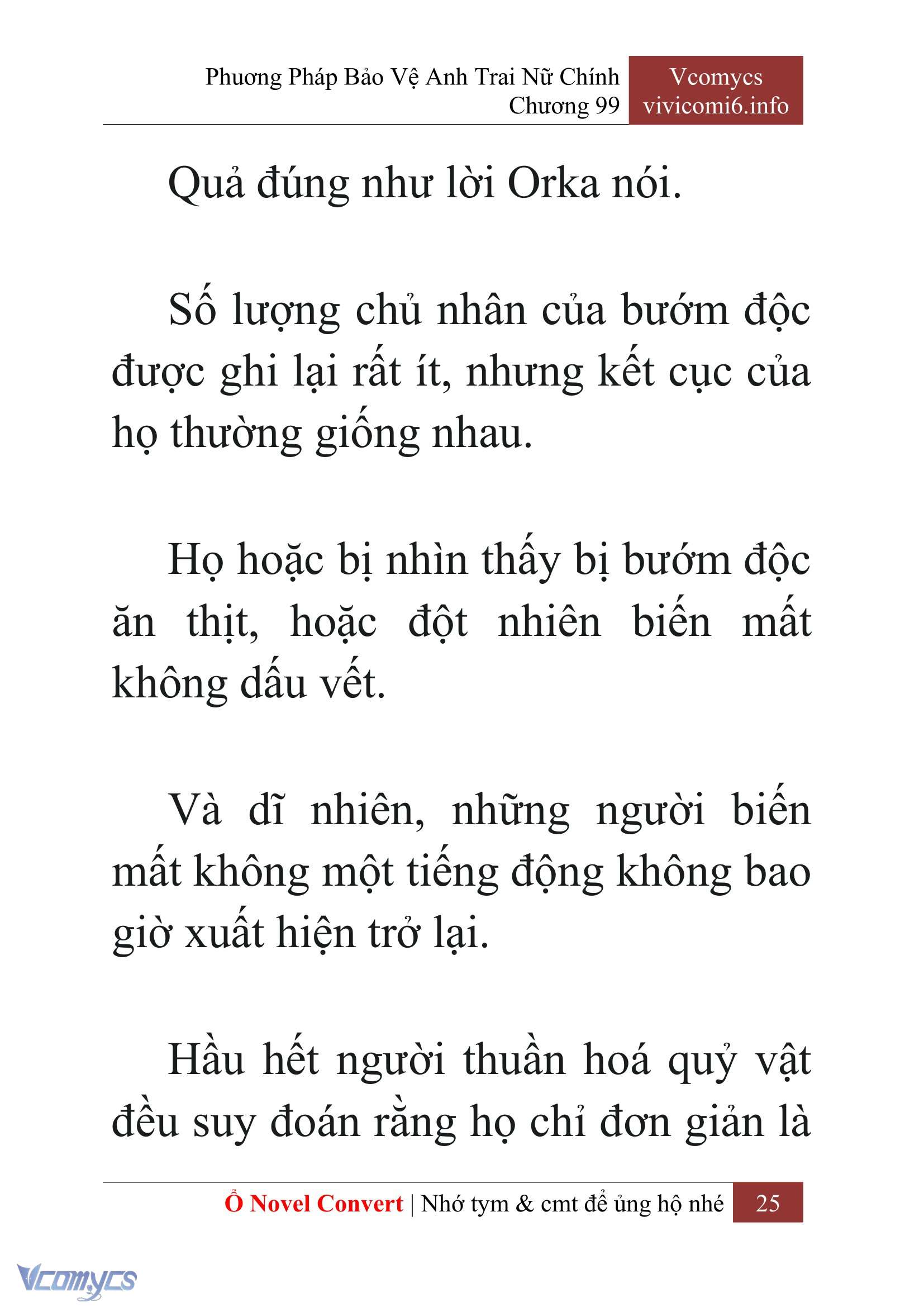 [Novel] Phương Pháp Bảo Vệ Anh Trai Nữ Chính Chap 99 - Trang 2