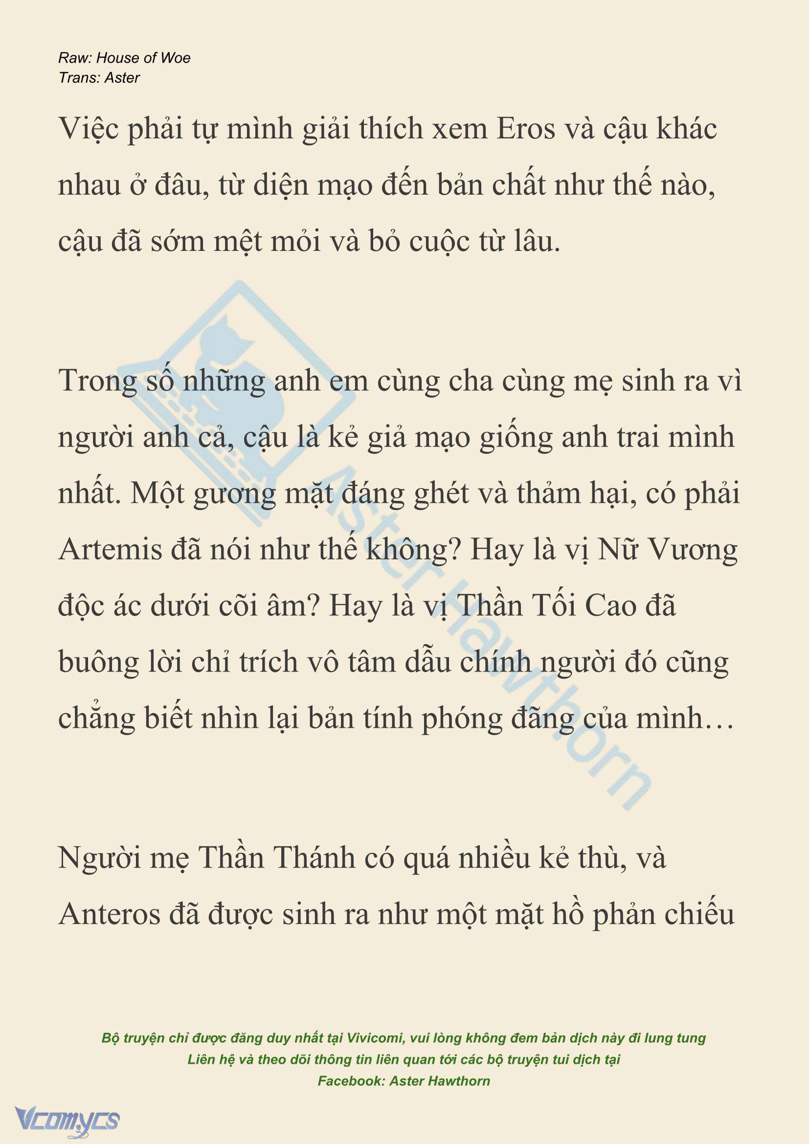 [NOVEL] Dành Cho Các Nữ Thần: Dành cho Psyche Chap 42 - Next 