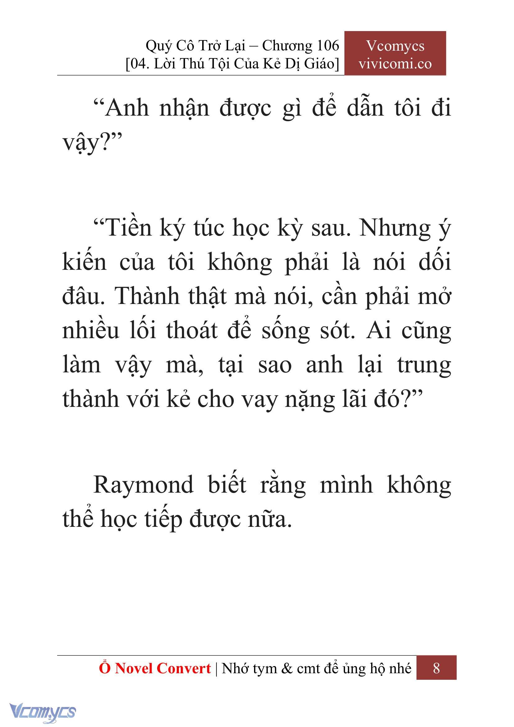 [Novel] Quý Cô Trở Lại Chap 106 - Trang 2