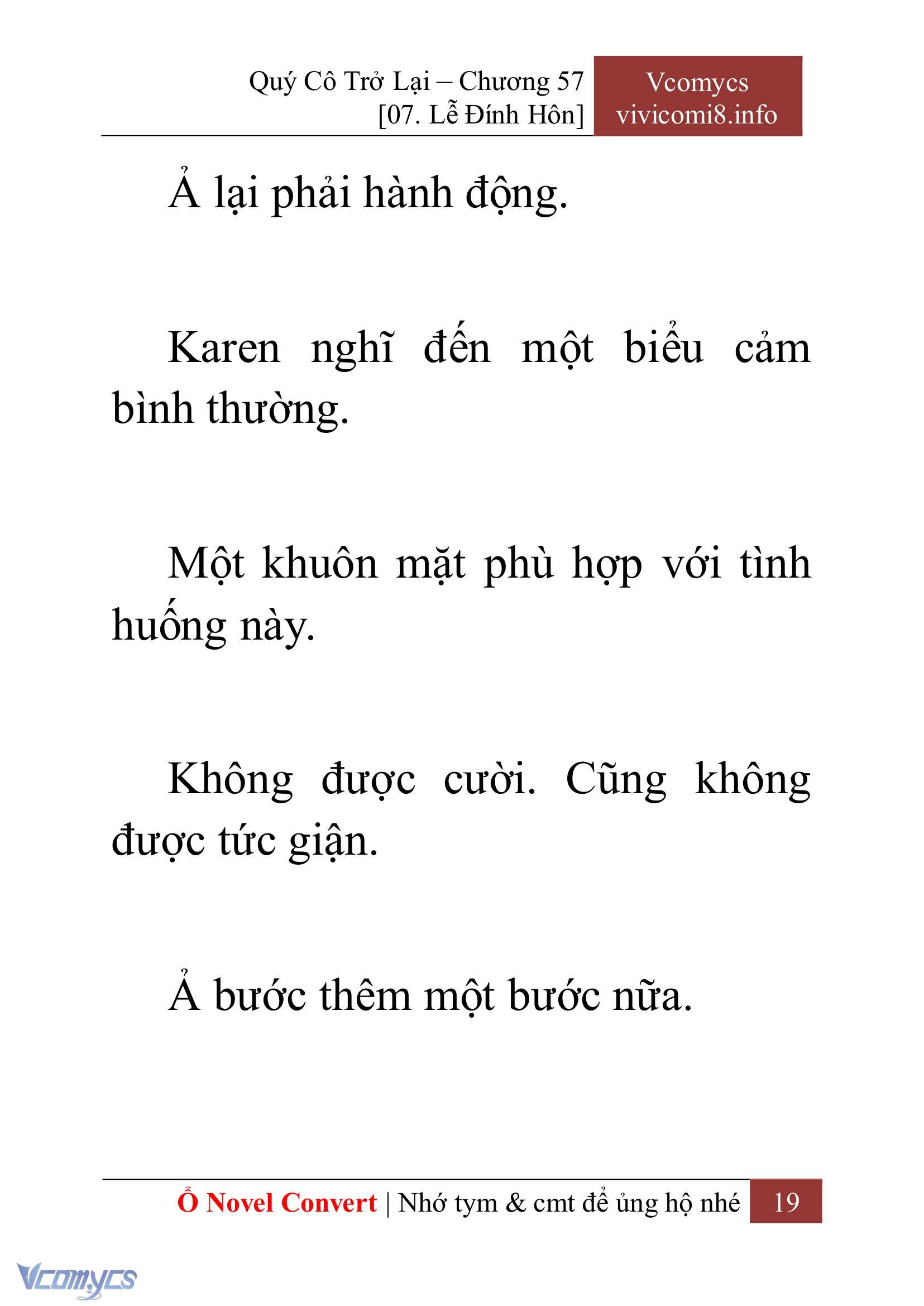 [Novel] Quý Cô Trở Lại Chap 57 - Trang 2