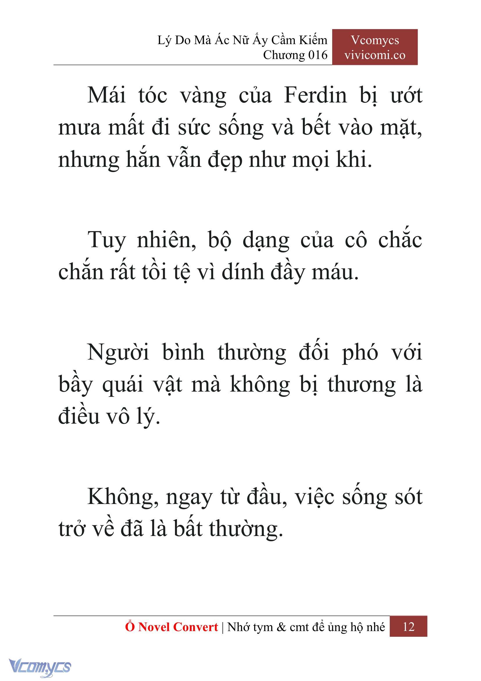 [Novel] Lý Do Mà Ác Nữ Ấy Cầm Kiếm Chap 16 - Trang 2