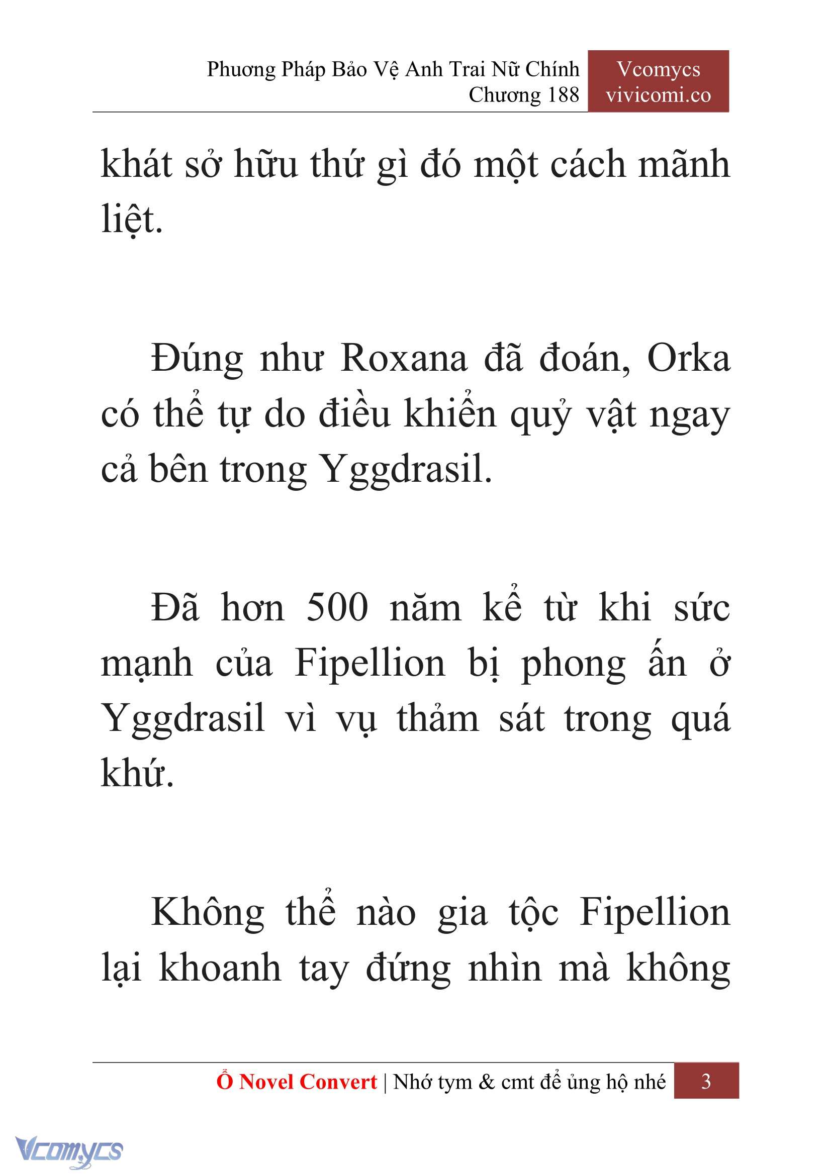 [Novel] Phương Pháp Bảo Vệ Anh Trai Nữ Chính Chap 188 - Trang 2