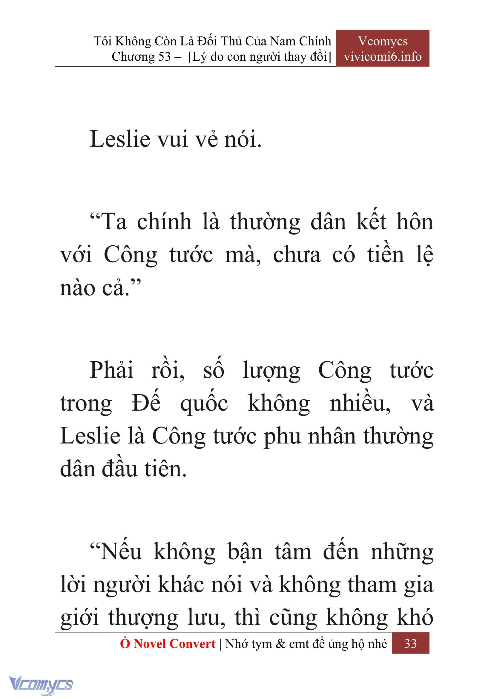 [Novel] Tôi Không Còn Là Đối Thủ Của Nam Chính Chap 53 - Trang 2