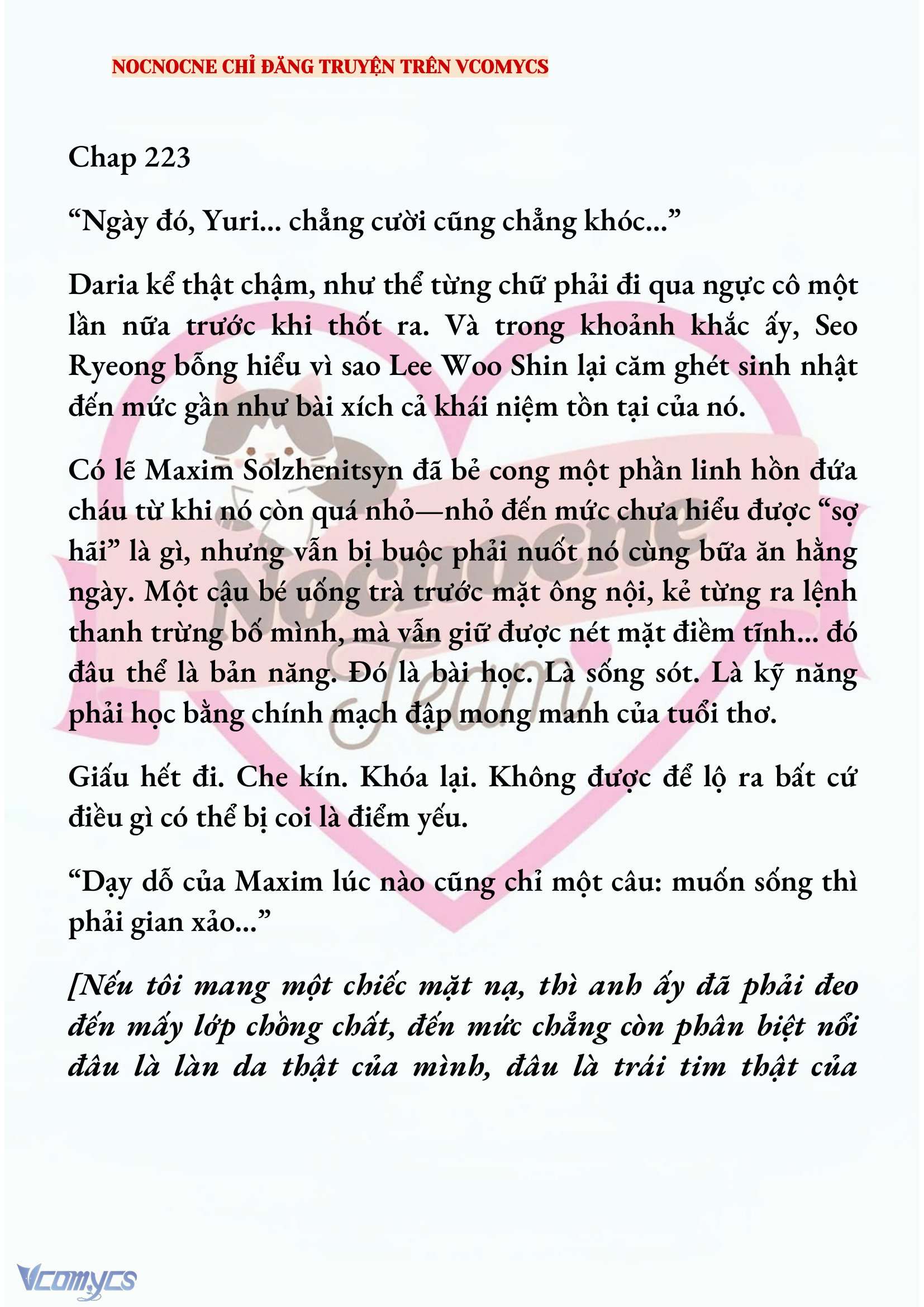 [NOVEL] KẾT HÔN VỚI KẺ TÂM THẦN Chap 223 - Trang 2