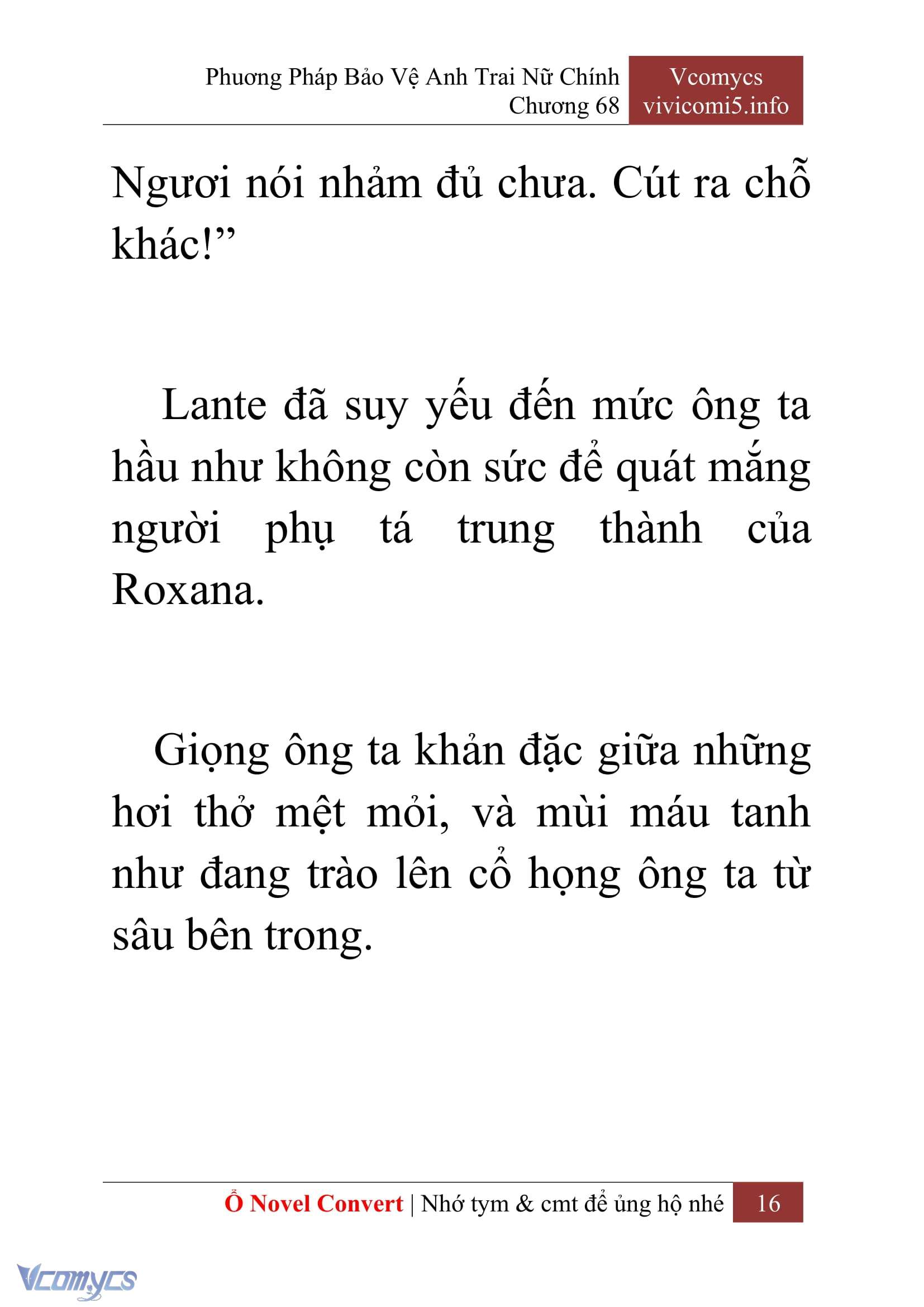 [Novel] Phương Pháp Bảo Vệ Anh Trai Nữ Chính Chap 68 - Trang 2