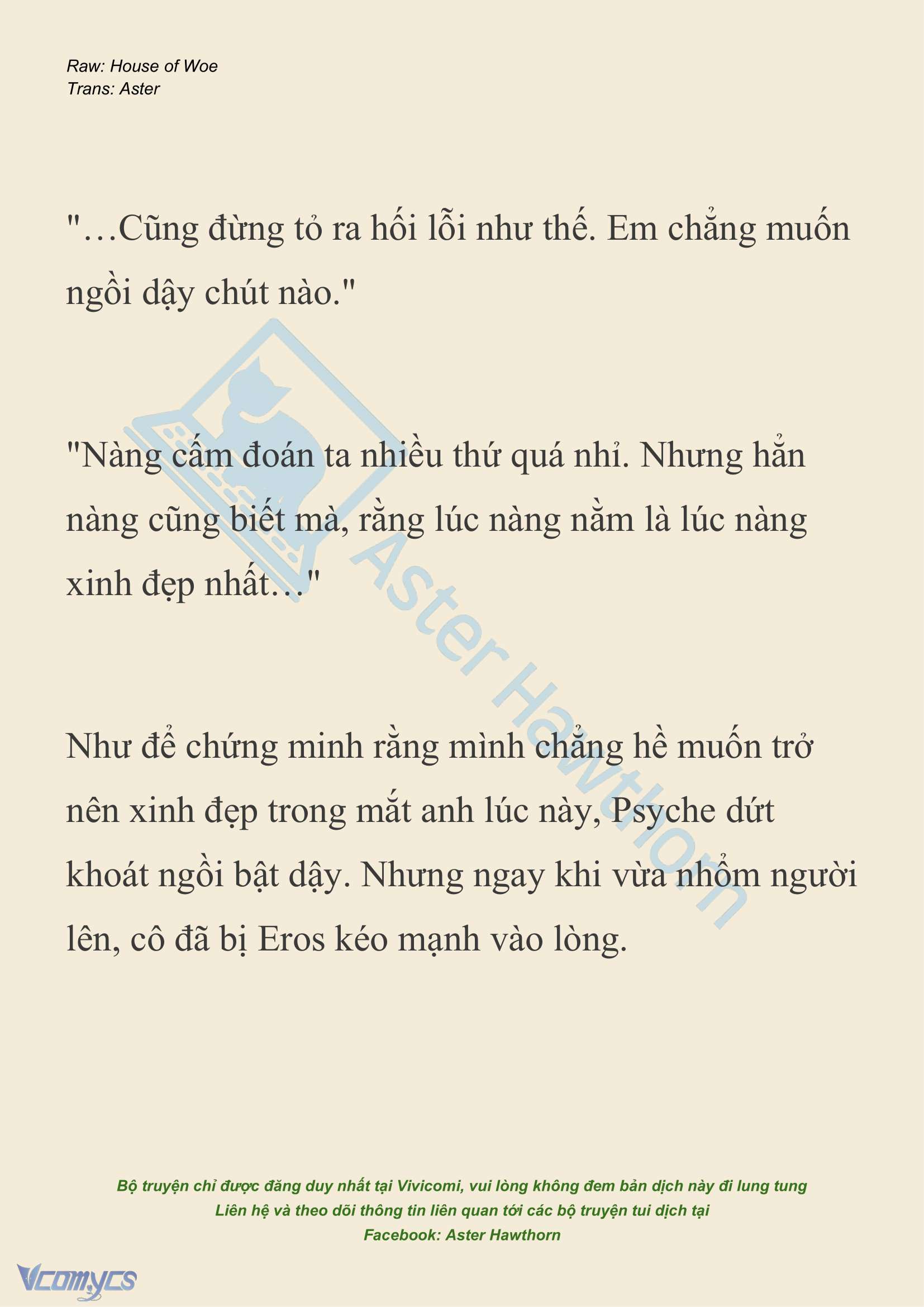 [NOVEL] Dành Cho Các Nữ Thần: Dành cho Psyche Chap 27 - Trang 2