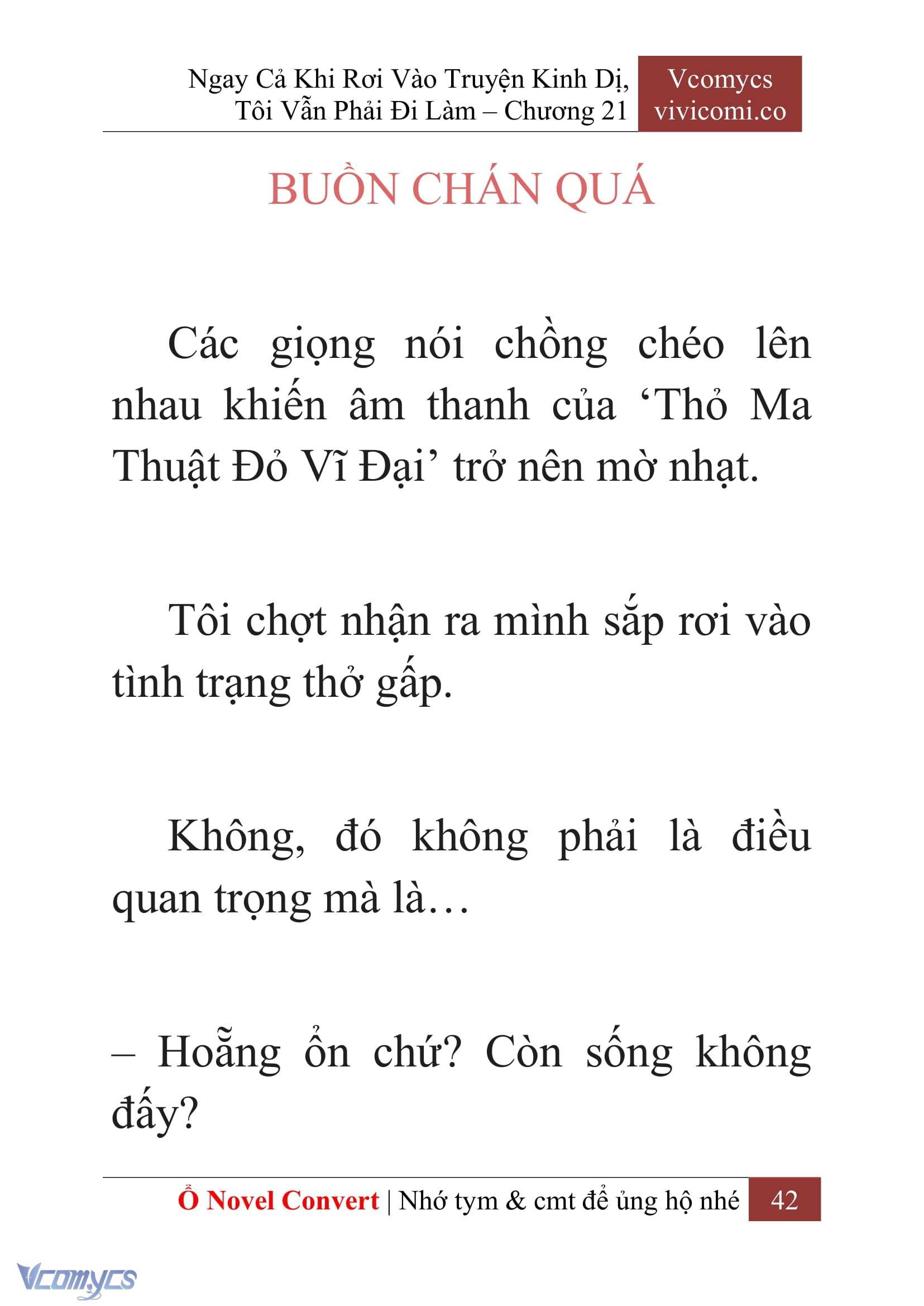 [Novel] Ngay Cả Khi Rơi Vào Truyện Kinh Dị, Tôi Vẫn Phải Đi Làm Chap 21 - Trang 2