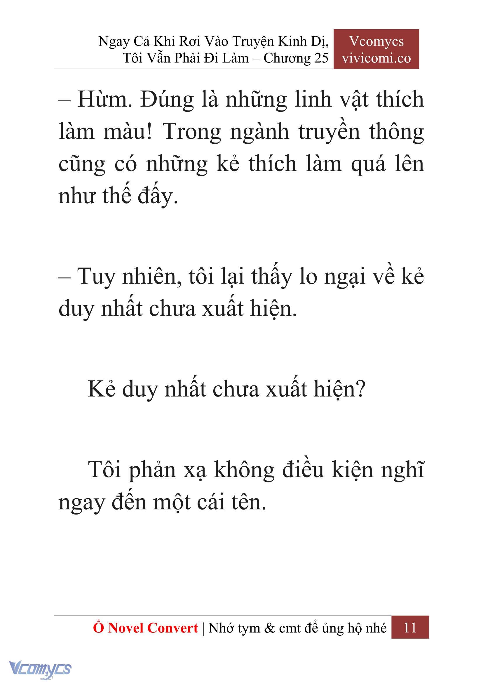 [Novel] Ngay Cả Khi Rơi Vào Truyện Kinh Dị, Tôi Vẫn Phải Đi Làm Chap 25 - Trang 2
