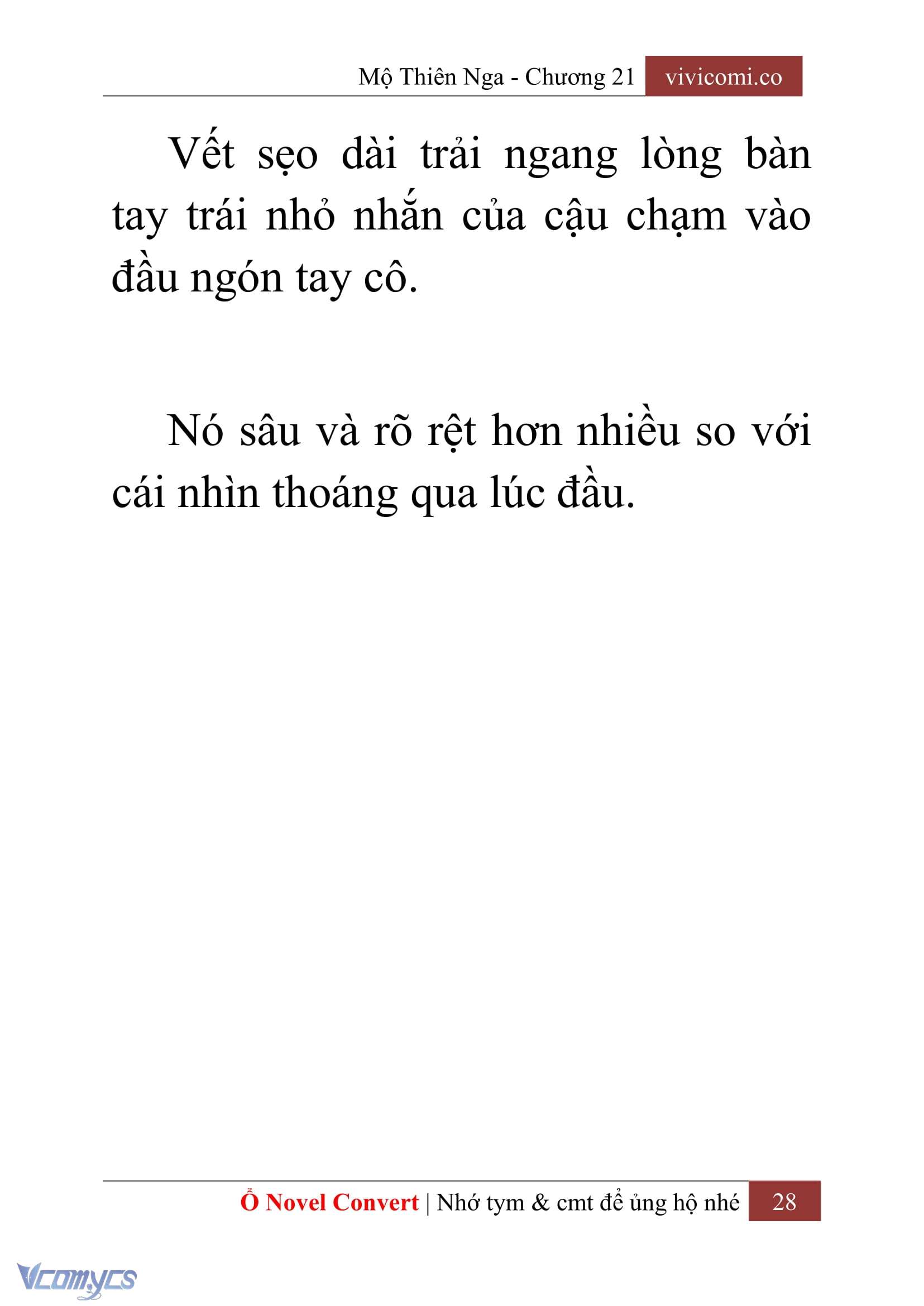 [Novel] Mộ Thiên Nga Chap 21 - Trang 2