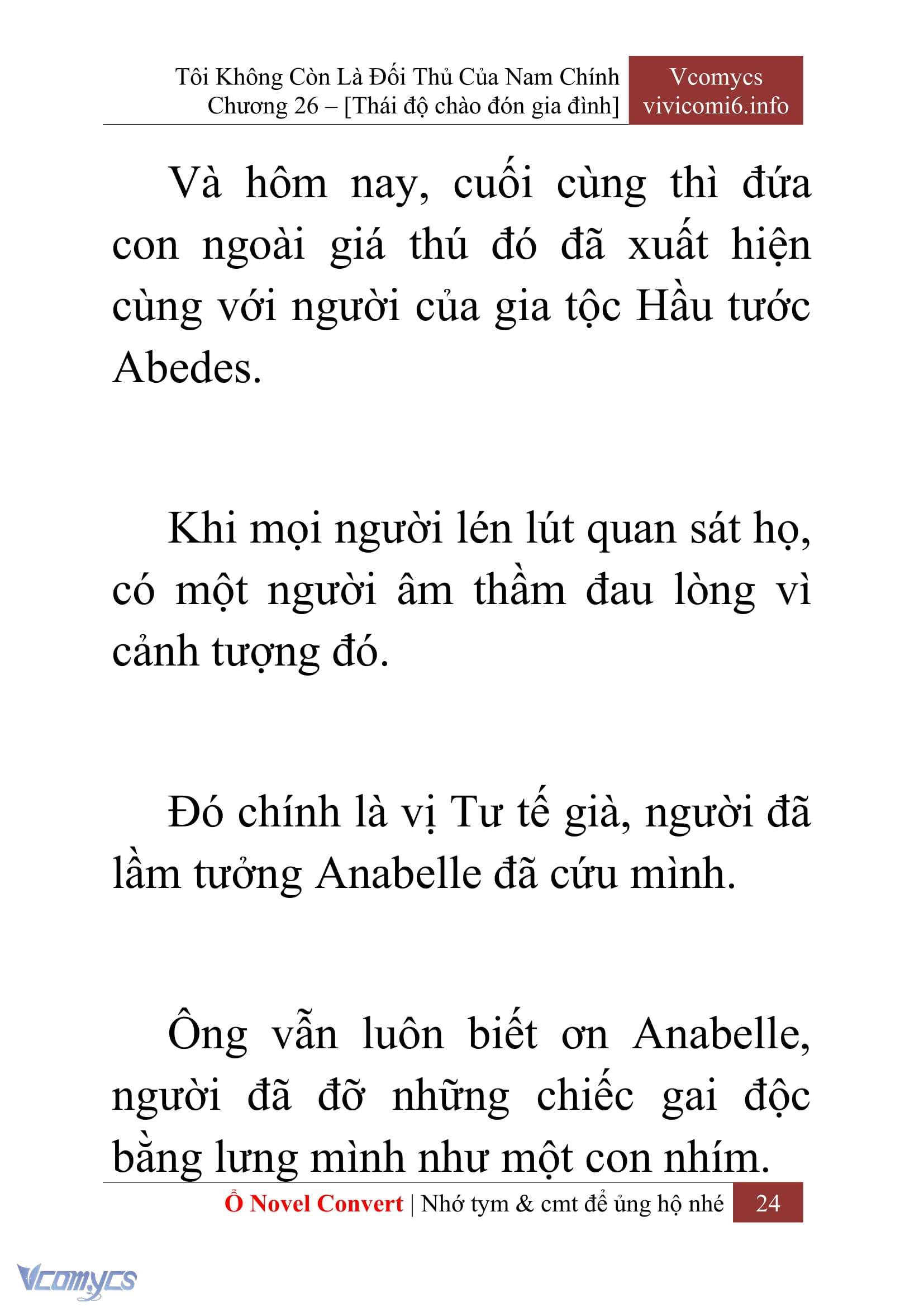 [Novel] Tôi Không Còn Là Đối Thủ Của Nam Chính Chap 26 - Trang 2