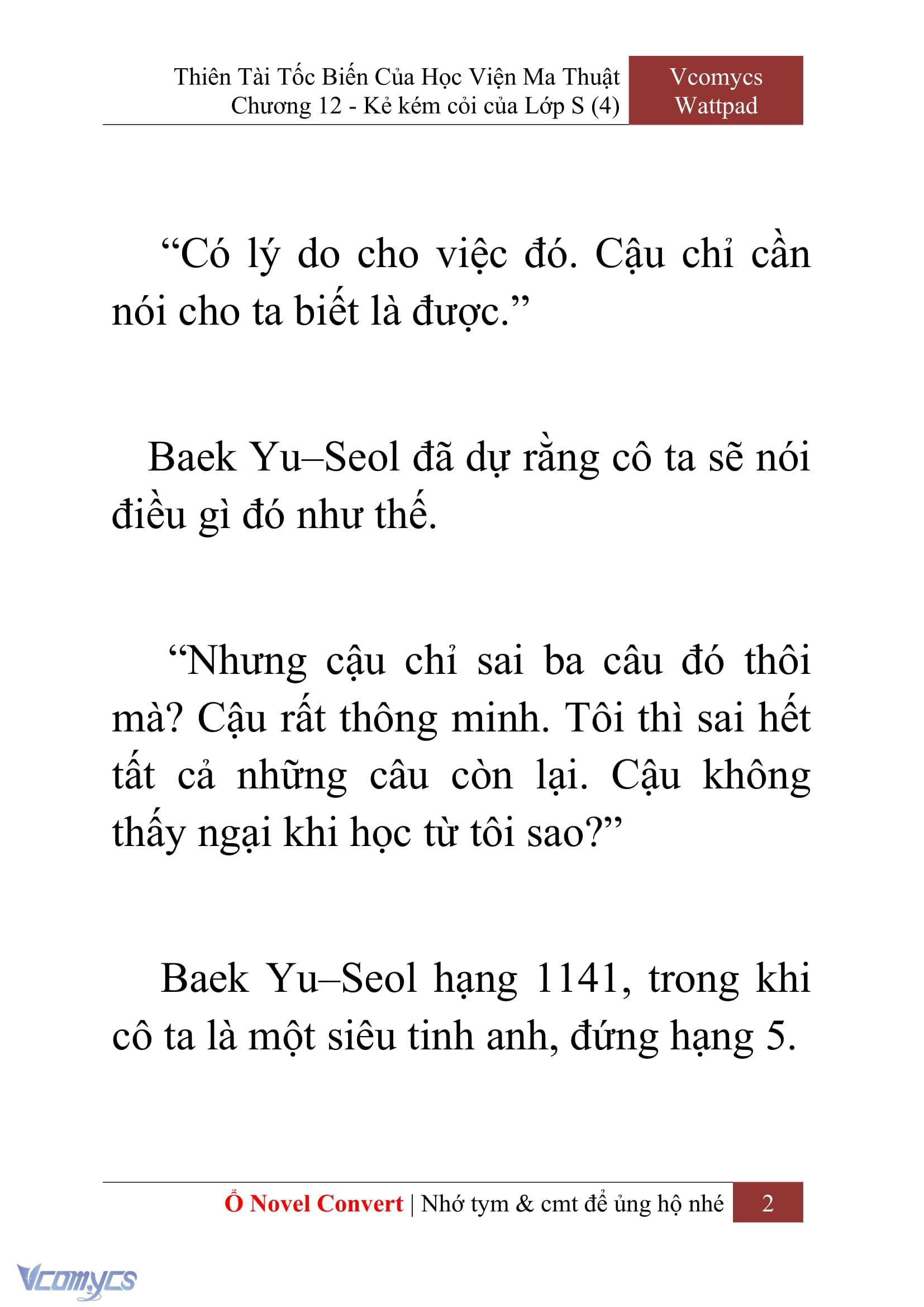 [Novel] Thiên Tài Tốc Biến Của Học Viện Ma Thuật Chap 12 - Trang 2