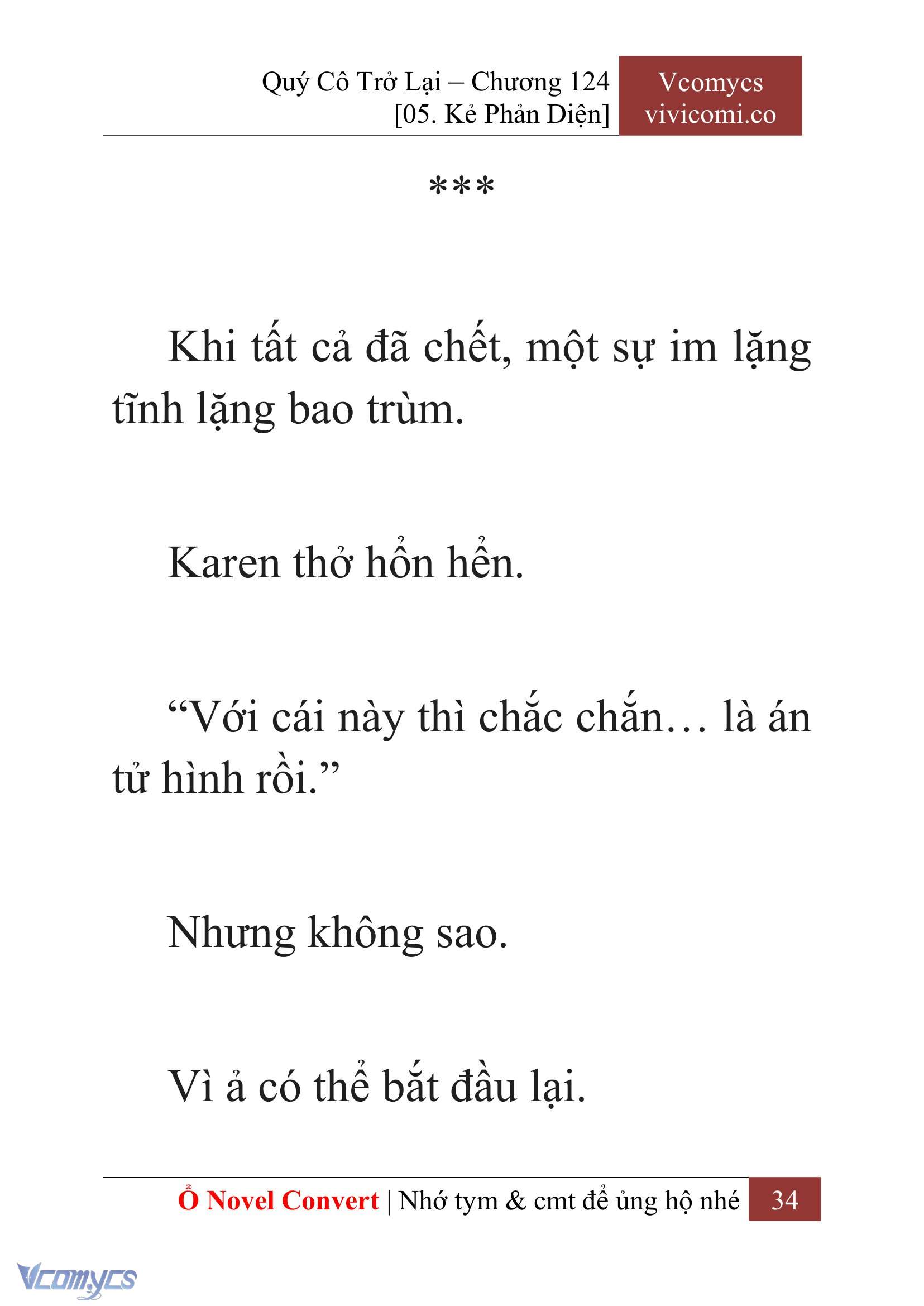 [Novel] Quý Cô Trở Lại Chap 124 - Next Chap 125