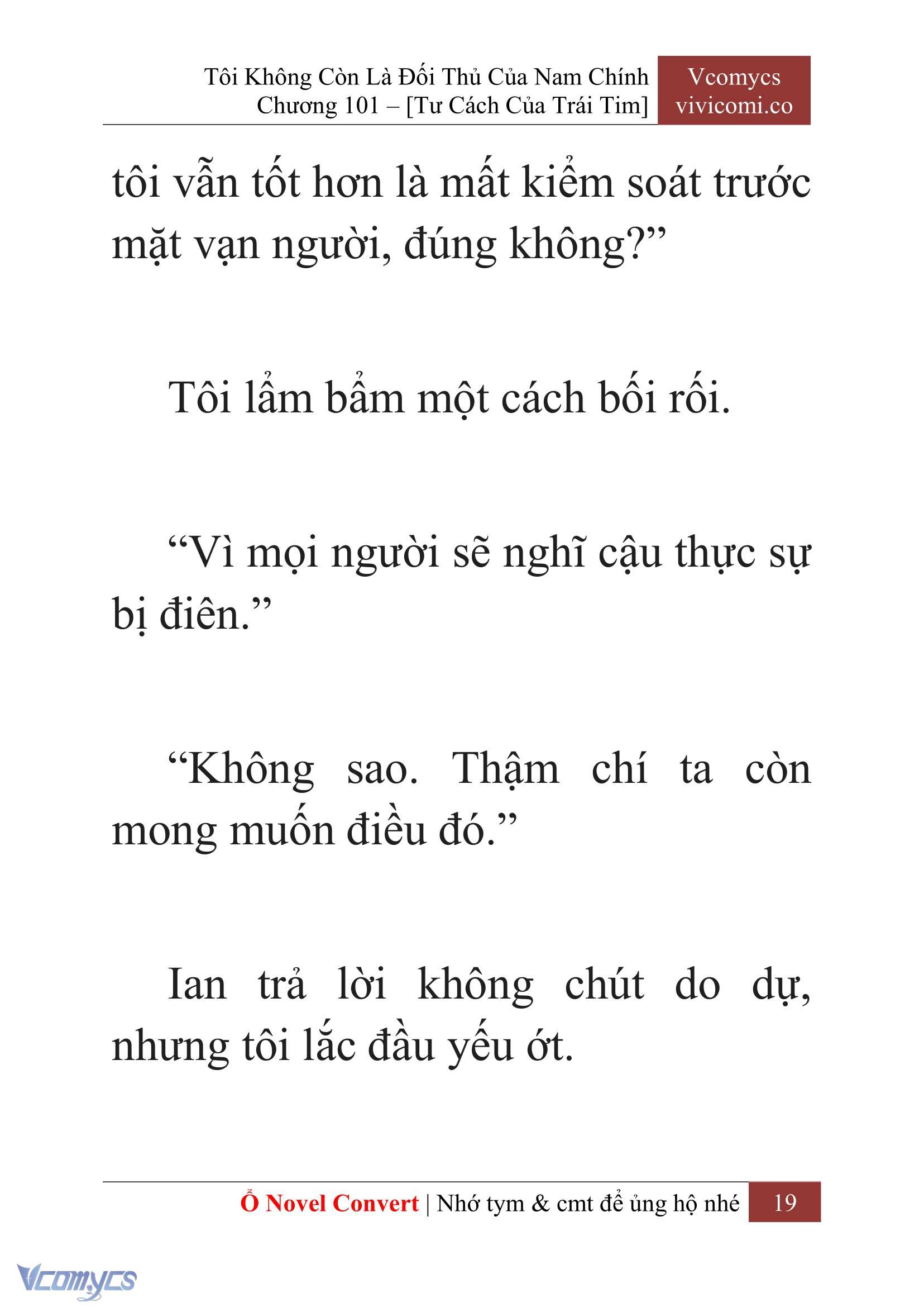[Novel] Tôi Không Còn Là Đối Thủ Của Nam Chính Chap 101 - Trang 2