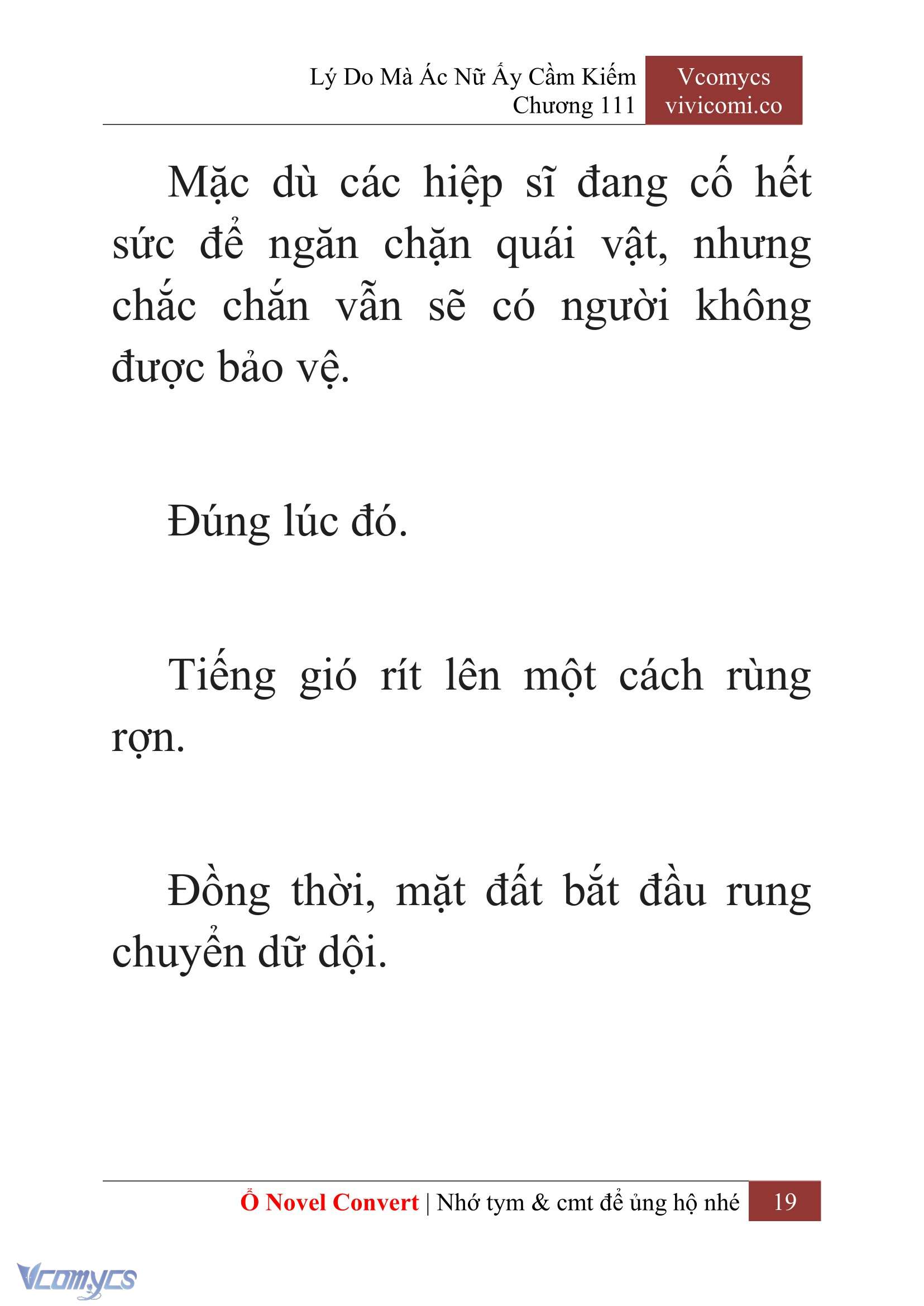 [Novel] Lý Do Mà Ác Nữ Ấy Cầm Kiếm Chap 111 - Trang 2
