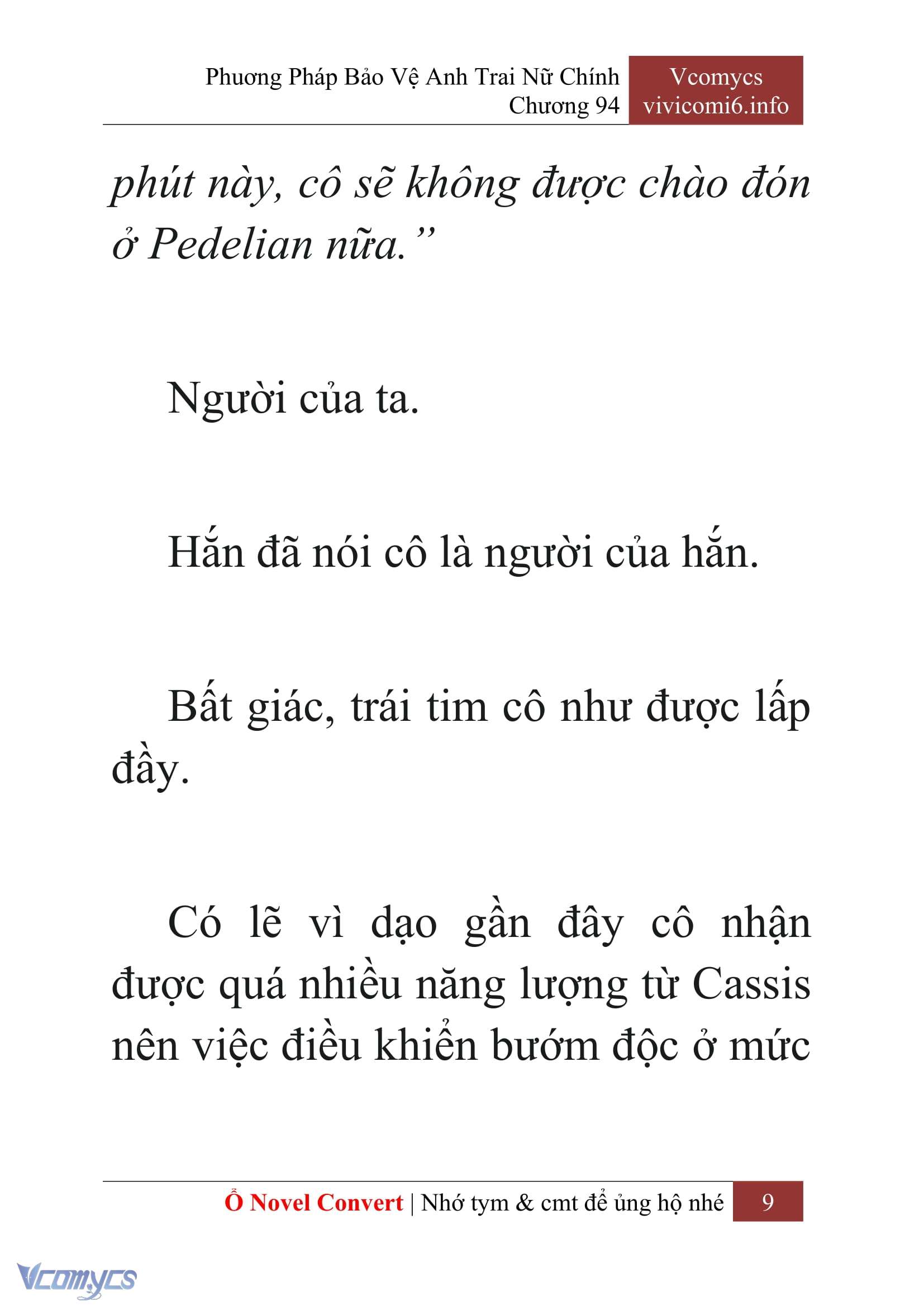 [Novel] Phương Pháp Bảo Vệ Anh Trai Nữ Chính Chap 94 - Trang 2