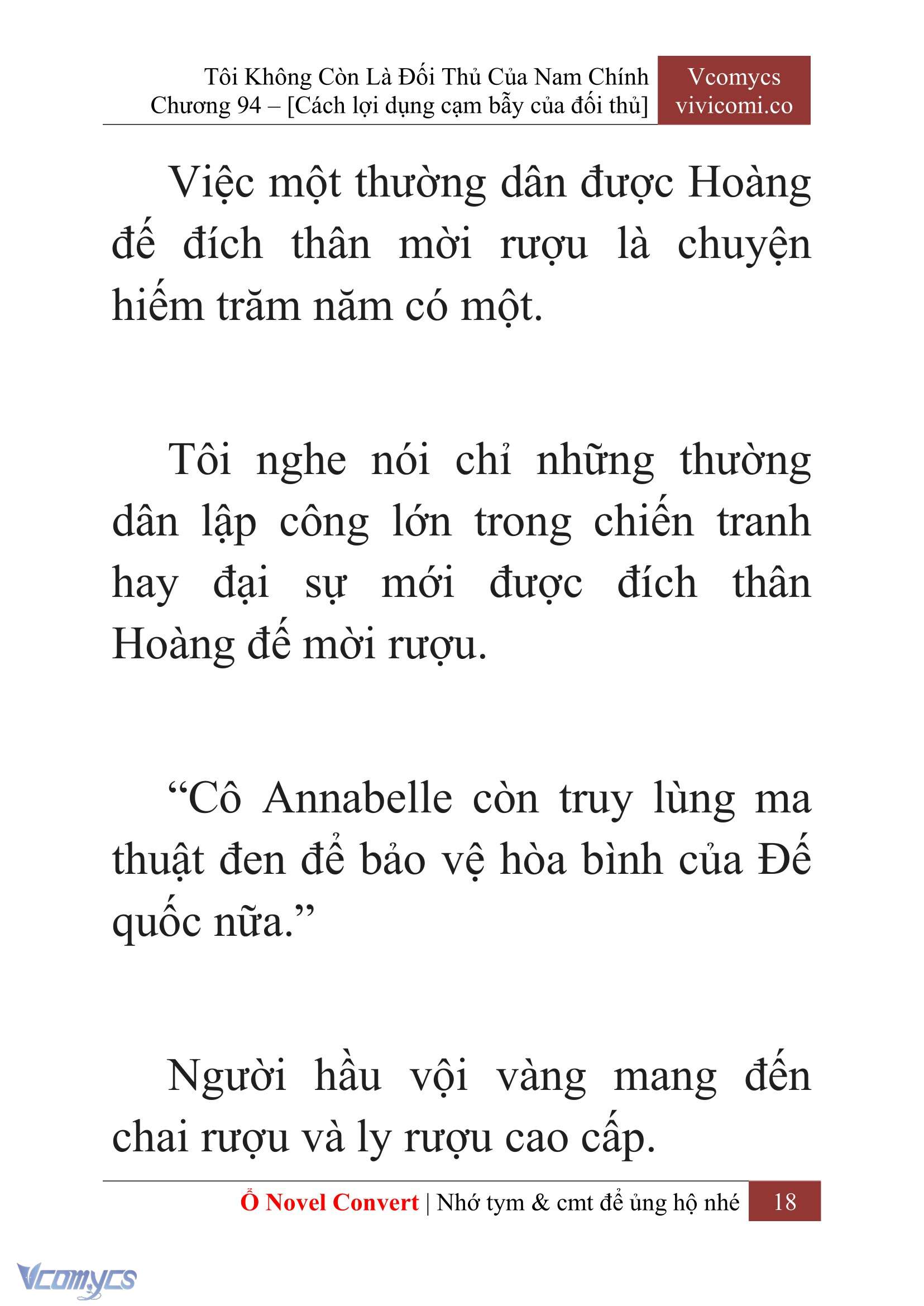 [Novel] Tôi Không Còn Là Đối Thủ Của Nam Chính Chap 94 - Trang 2