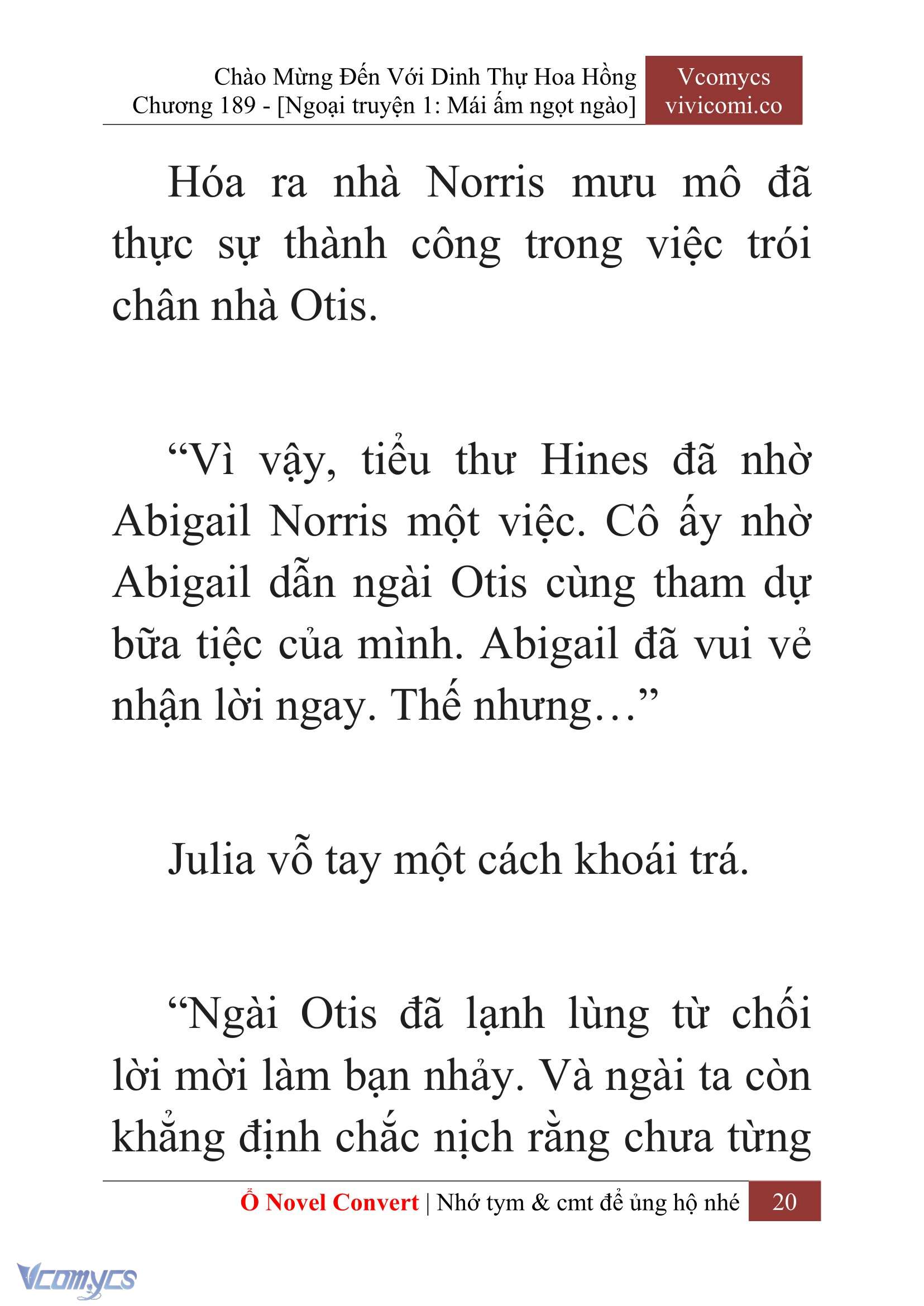[Novel] Chào Mừng Đến Với Dinh Thự Hoa Hồng Chap 189 - Trang 2