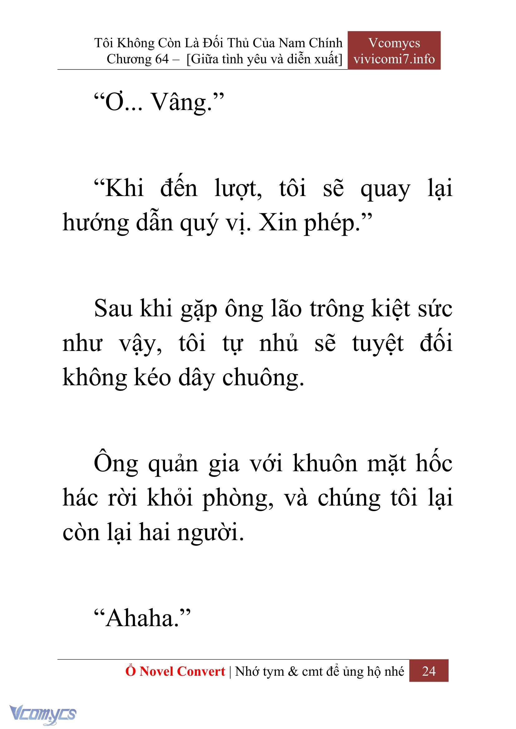 [Novel] Tôi Không Còn Là Đối Thủ Của Nam Chính Chap 64 - Trang 2